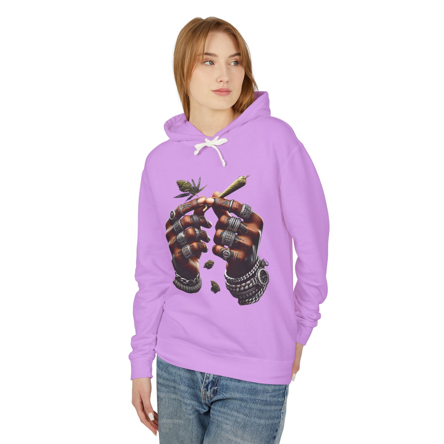 Chill Vibes Hoodie, Unisex Lightweight Sweatshirt, Boho Style, Ideal for Festivals, Everyday Comfort Wear, Unique Gift Idea