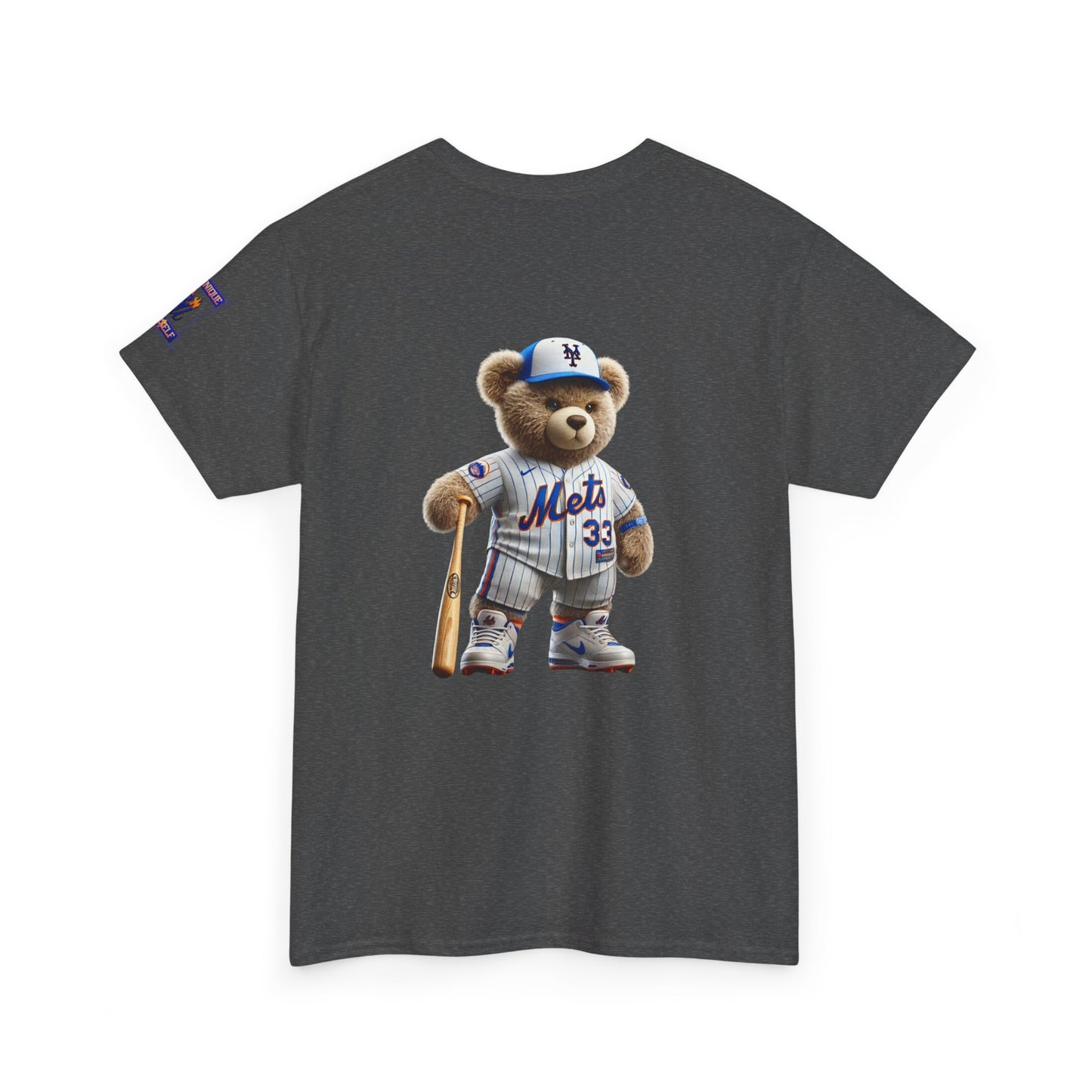 T-Shirt — Teddy Bear Baseball Tee (Mets Inspired)