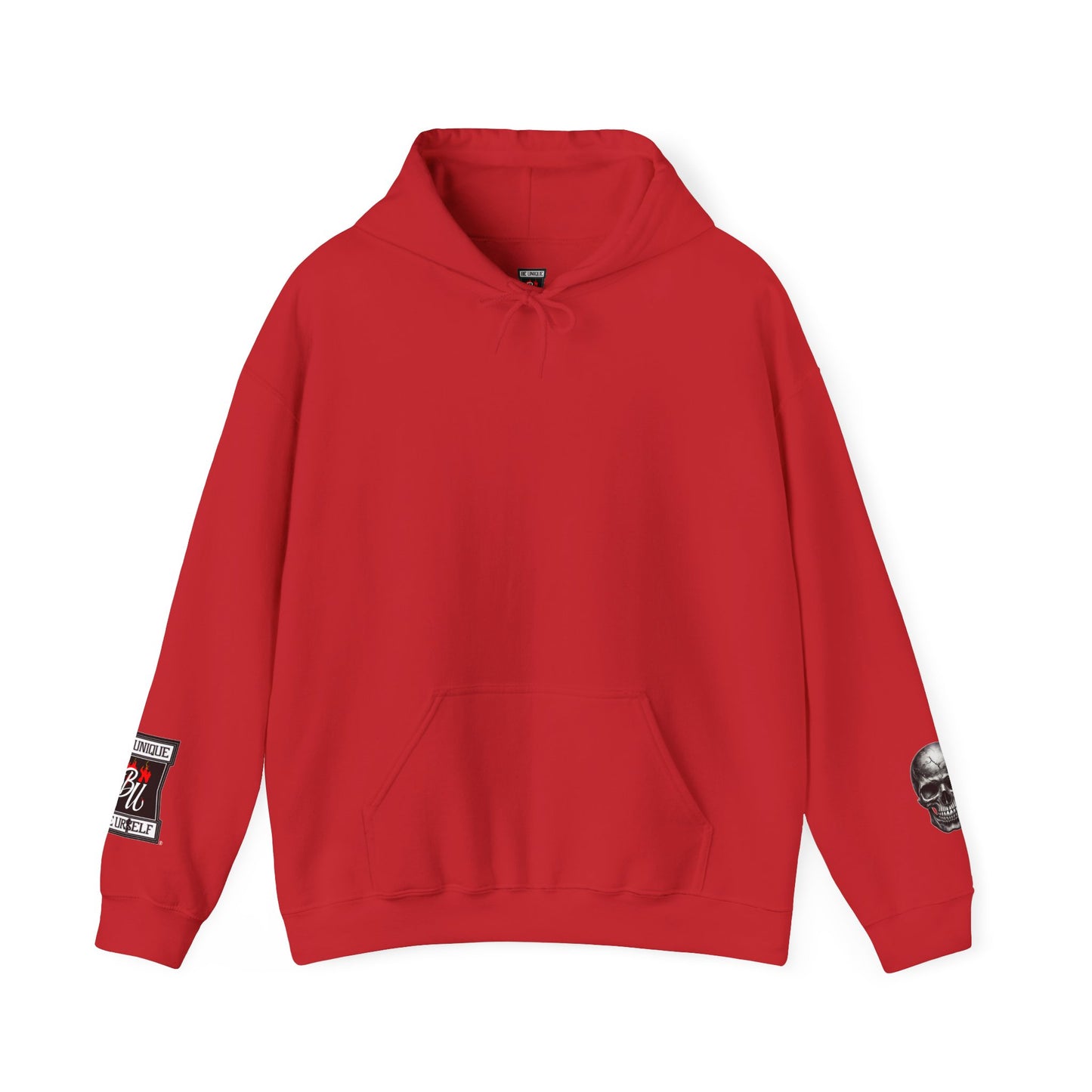 Skull & Rose Hoodie — Vintage Tattoo Sleeve Graphic Hooded Sweatshirt