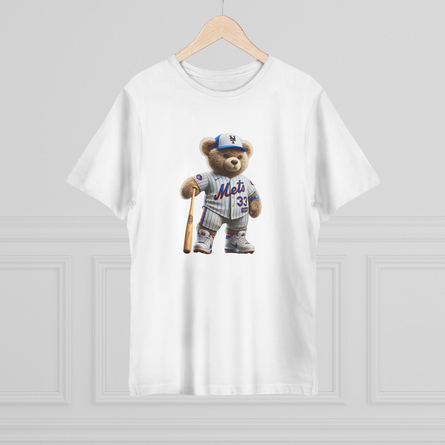 Unisex Bear Baseball T-Shirt, Cute Animal Tee, Gift for Sports Fans, Casual Wear, Soft Cotton Top