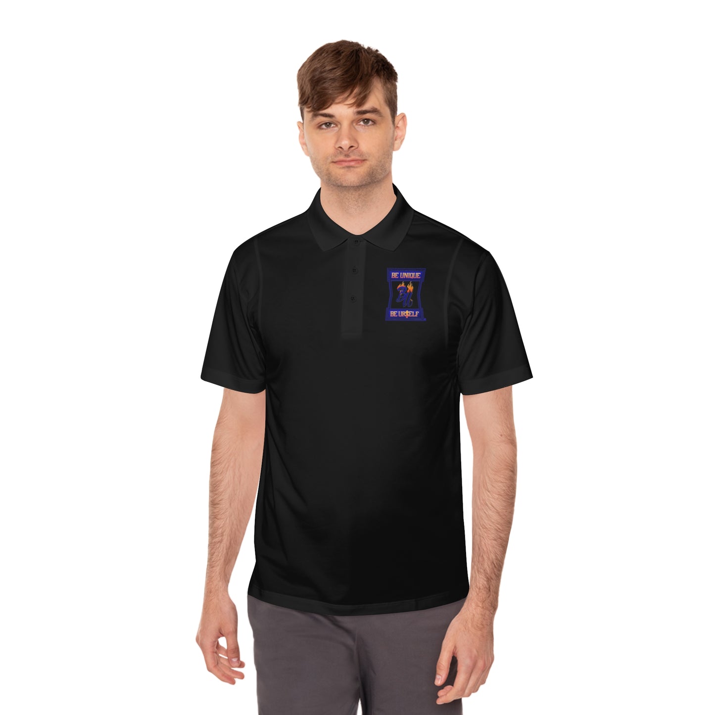 Men's Sport Polo Shirt with Bear Design - Casual Wear, Gift for Sports Lovers, Father's Day, Summer Outfits, Everyday Comfort