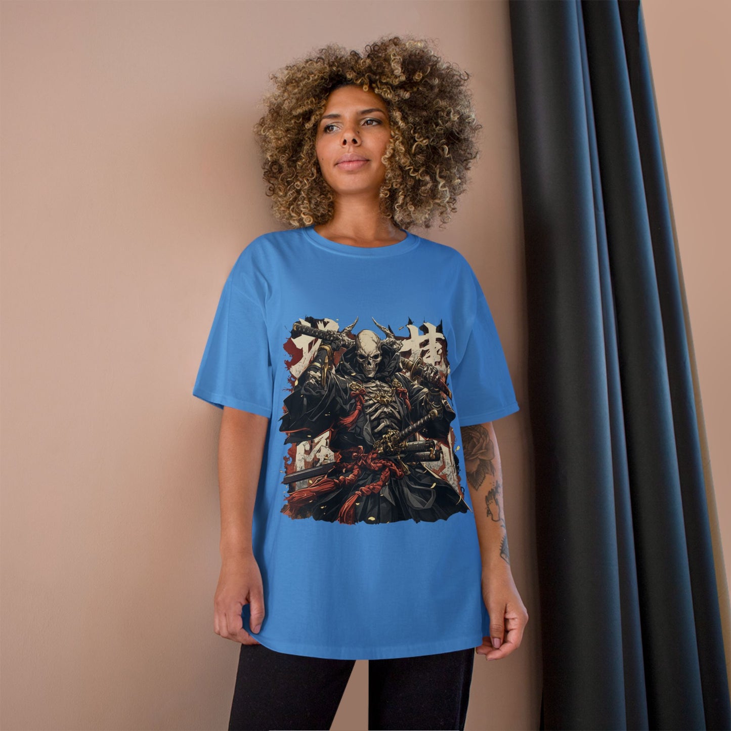 Samurai Warrior Champion T-Shirt, Anime T-Shirt, Gift for Him, Streetwear, Graphic Tee