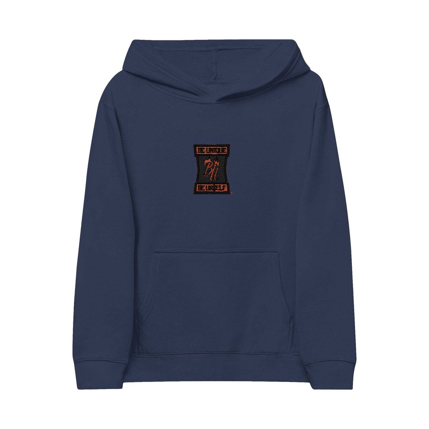 Kids Embroidered Hourglass Hoodie — Cozy Fleece Pullover for Kids
