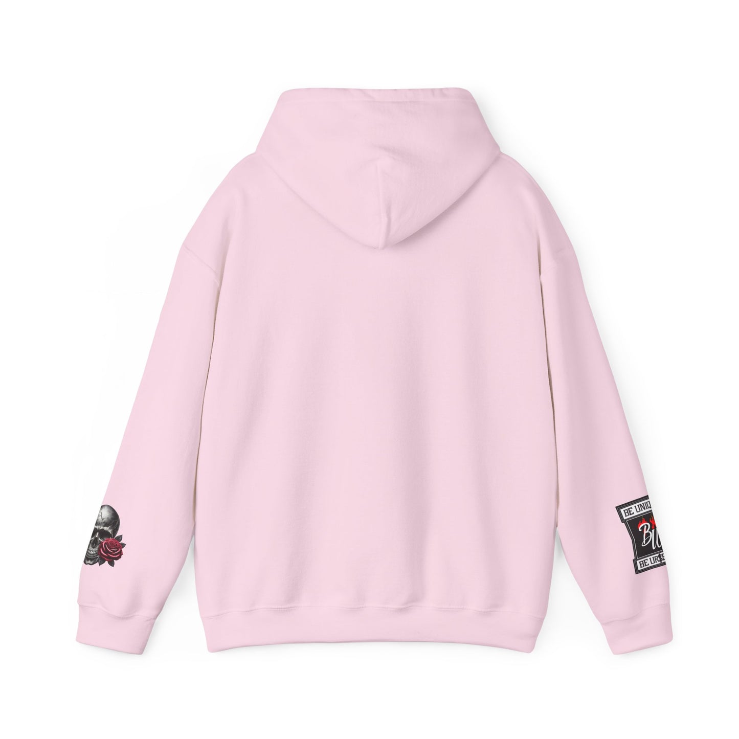 Skull & Rose Hoodie — Vintage Tattoo Sleeve Graphic Hooded Sweatshirt