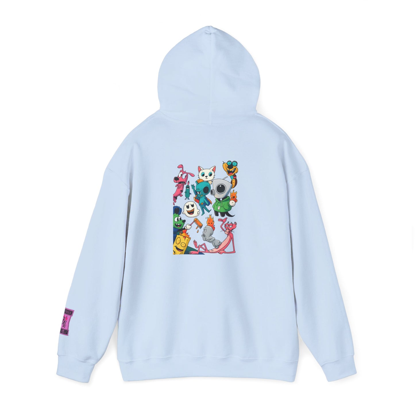 Hoodie — Cute Kawaii Character Collage Pullover
