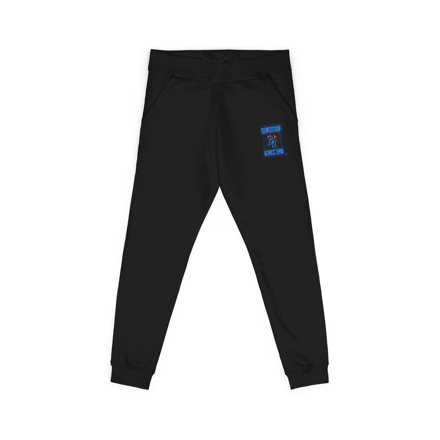 Embroidered Hourglass Joggers — Cozy Coral Fleece Sweatpants