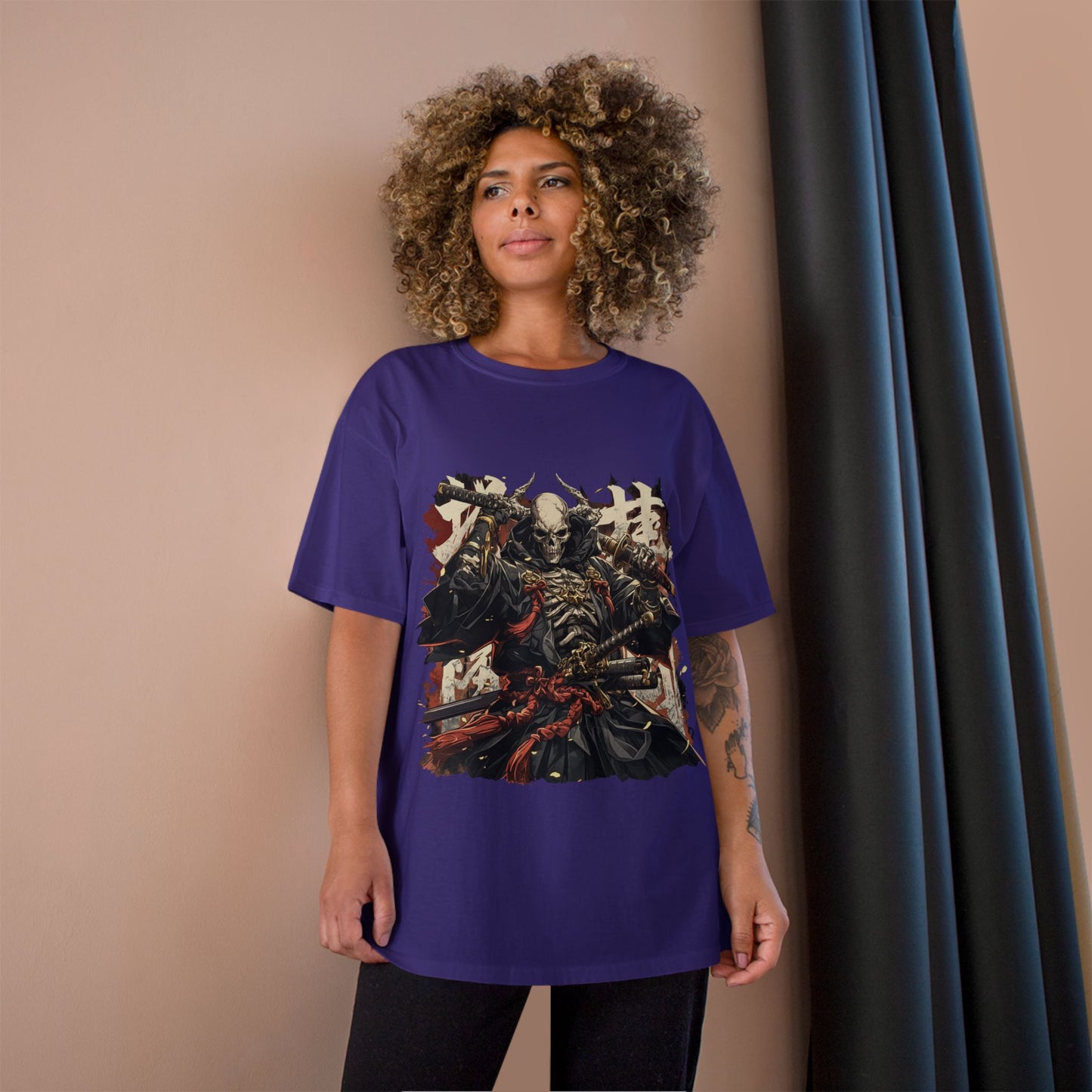 Samurai Warrior Champion T-Shirt, Anime T-Shirt, Gift for Him, Streetwear, Graphic Tee