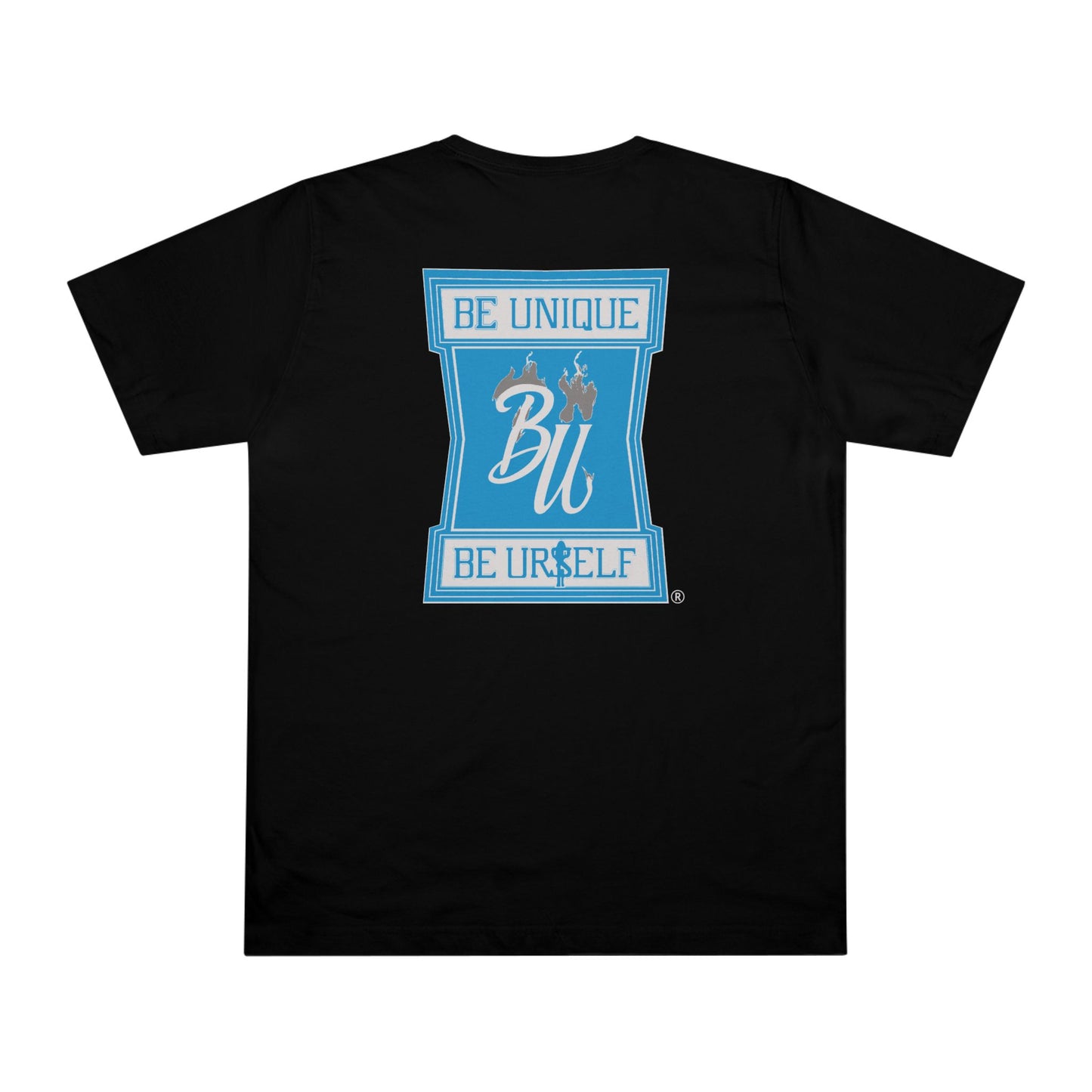 Skater Skull Tee — 'Be Unique Be Urself' Graphic T-Shirt