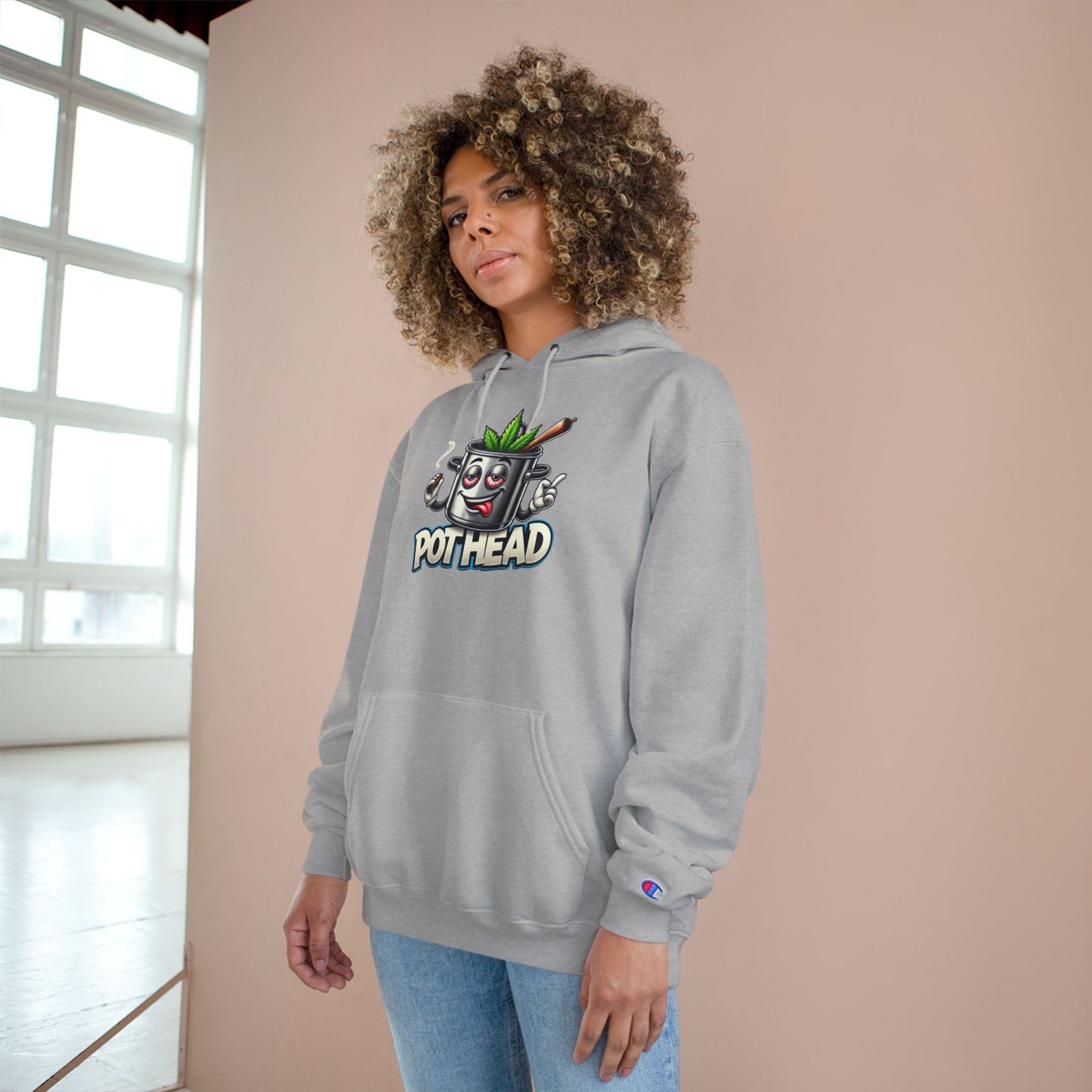 Pothead Champion Hoodie - Embrace Uniqueness and Chill Vibes