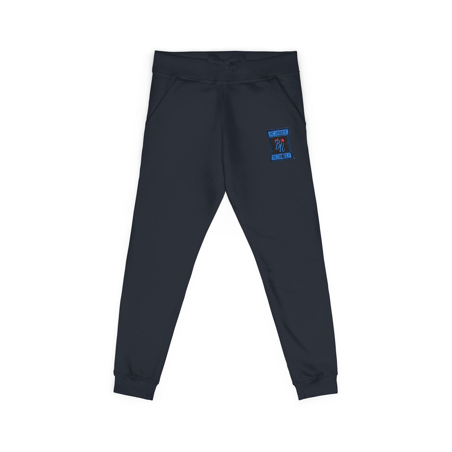 Embroidered Hourglass Joggers — Cozy Coral Fleece Sweatpants