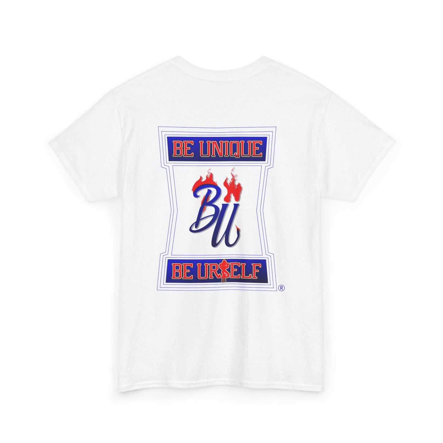 Be Unique Be Urself Graphic Tee – Inspirational Motivational White T-Shirt