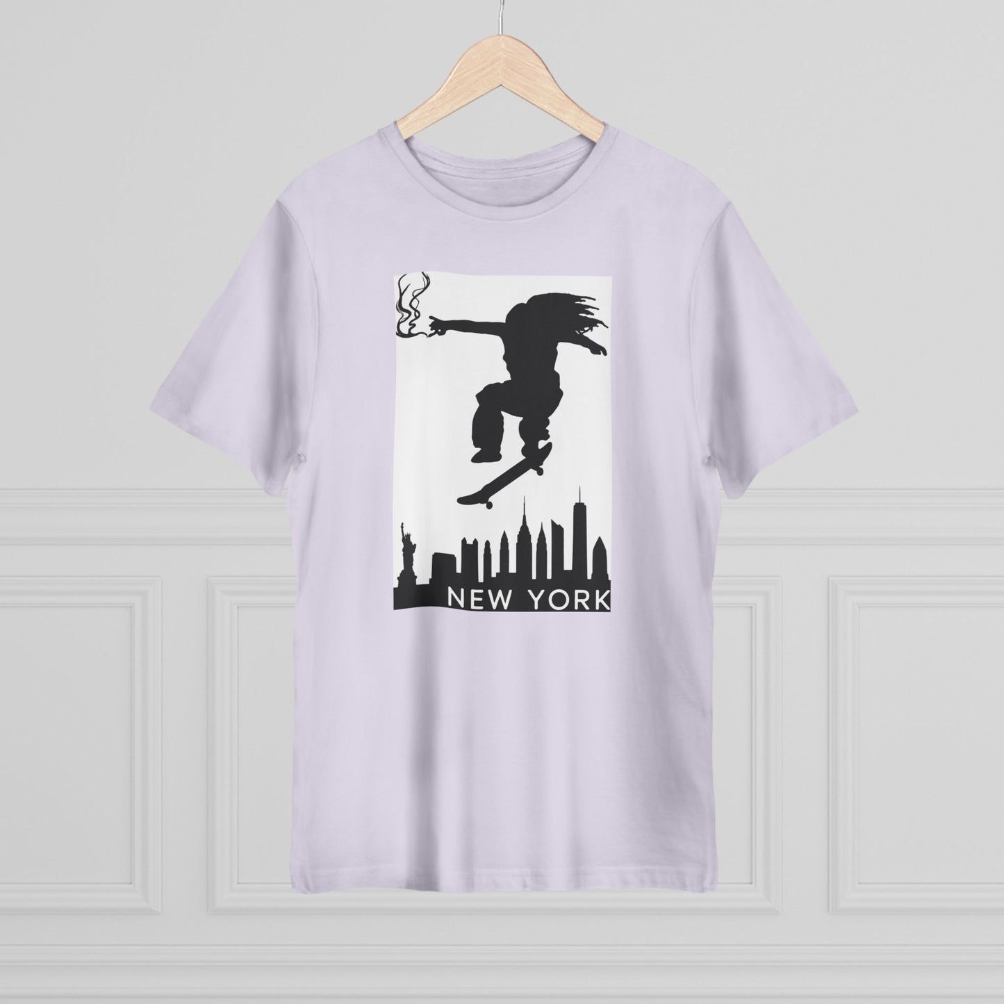 New York City Skater T-shirt, Urban Style Tee, Streetwear Shirt, Skateboarder Apparel, NYC Vibes Fashion