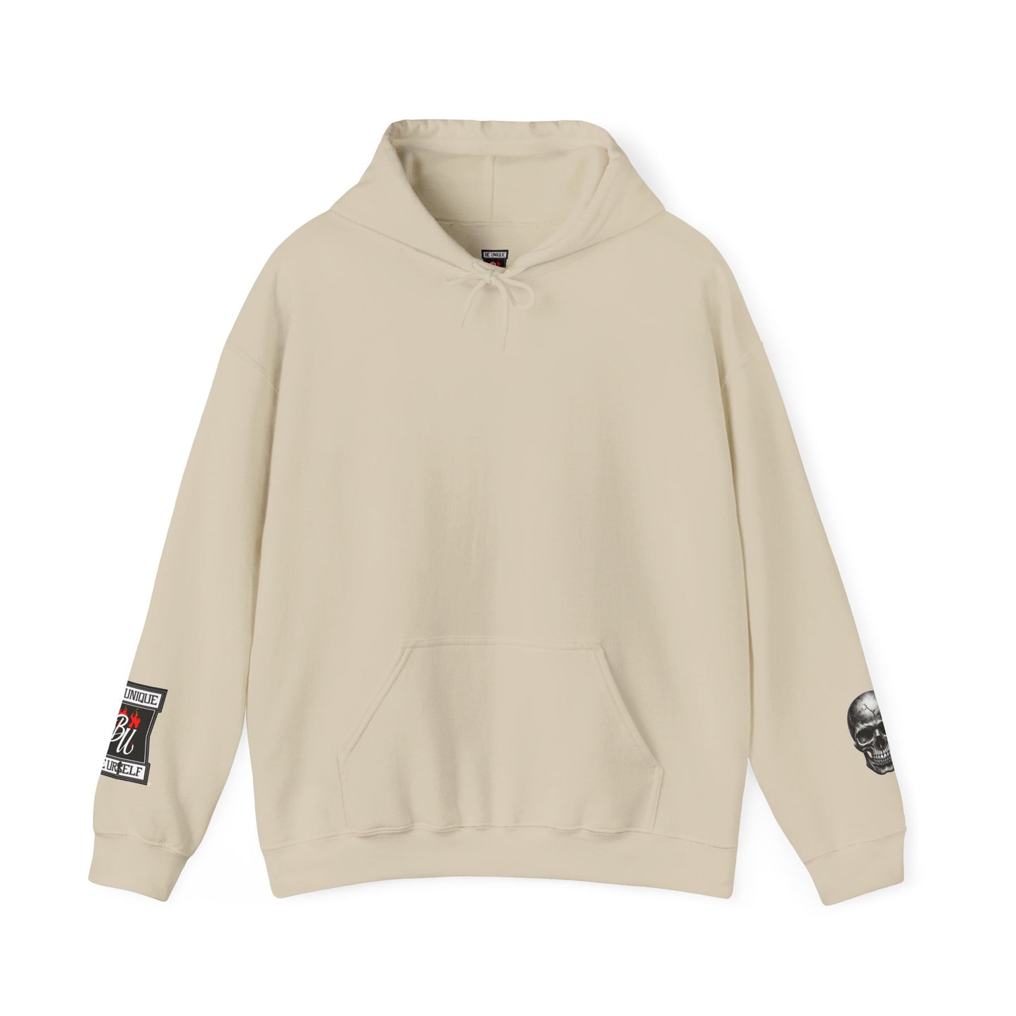 Skull & Rose Hoodie — Vintage Tattoo Sleeve Graphic Hooded Sweatshirt