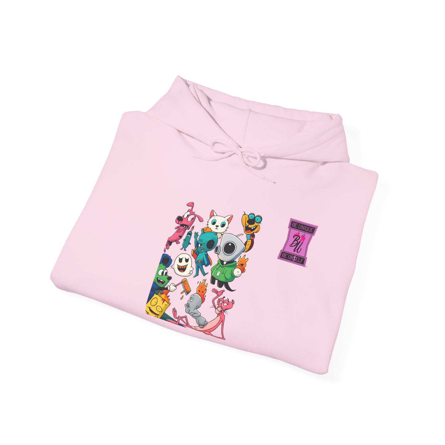 Hoodie — Cute Kawaii Character Collage Pullover