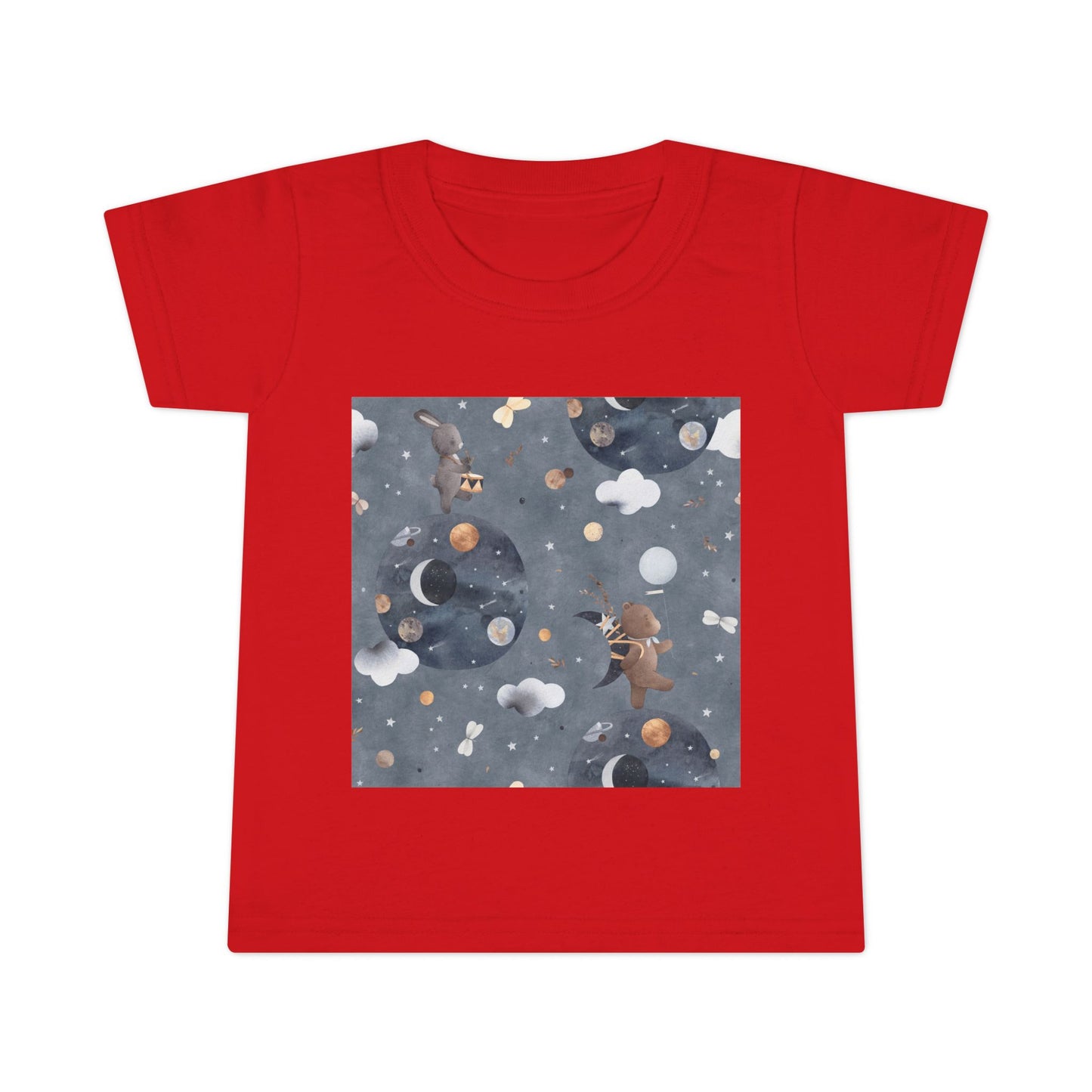 Toddler T-Shirt with Space Design | Perfect for Kids, Unique Gifts, Birthday Outfits, Playtime, Casual Wear