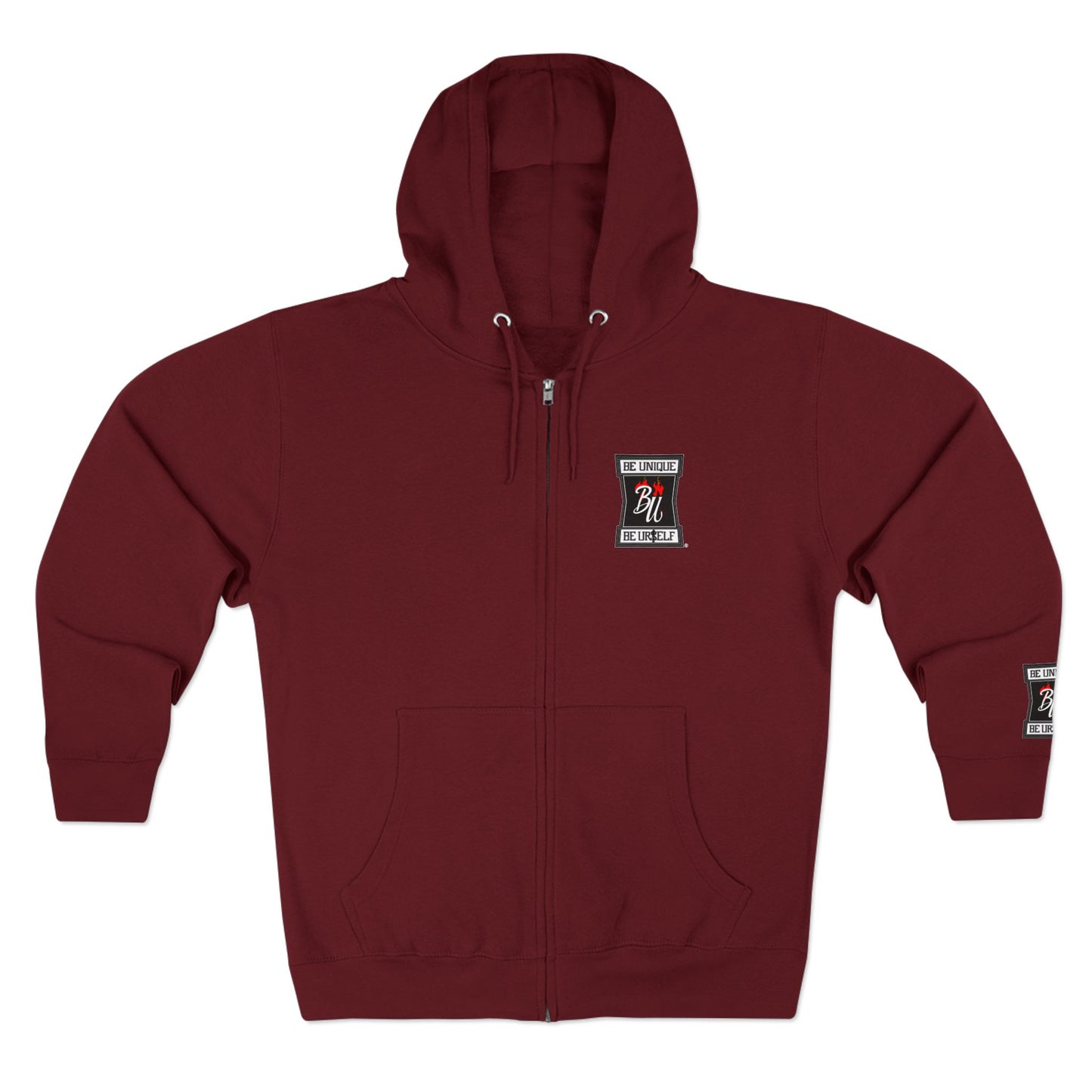 Retro Soda Logo Zip Hoodie — 'Hi' Patch Streetwear Zip-Up
