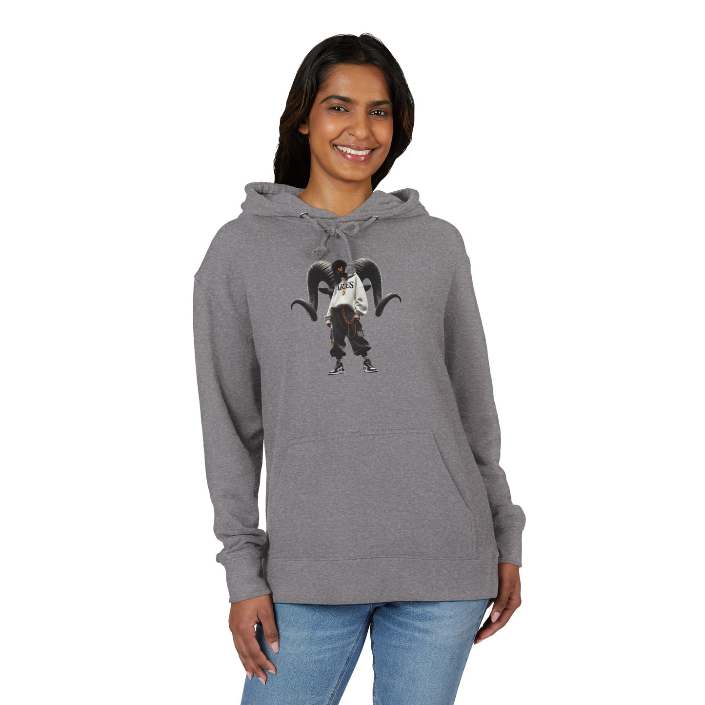 Gothic Angel Unisex French Terry Hoodie - Cozy Black Sweatshirt for Stylish Comfort, Streetwear, Unique Gift, Casual Wear, Everyday Fashion