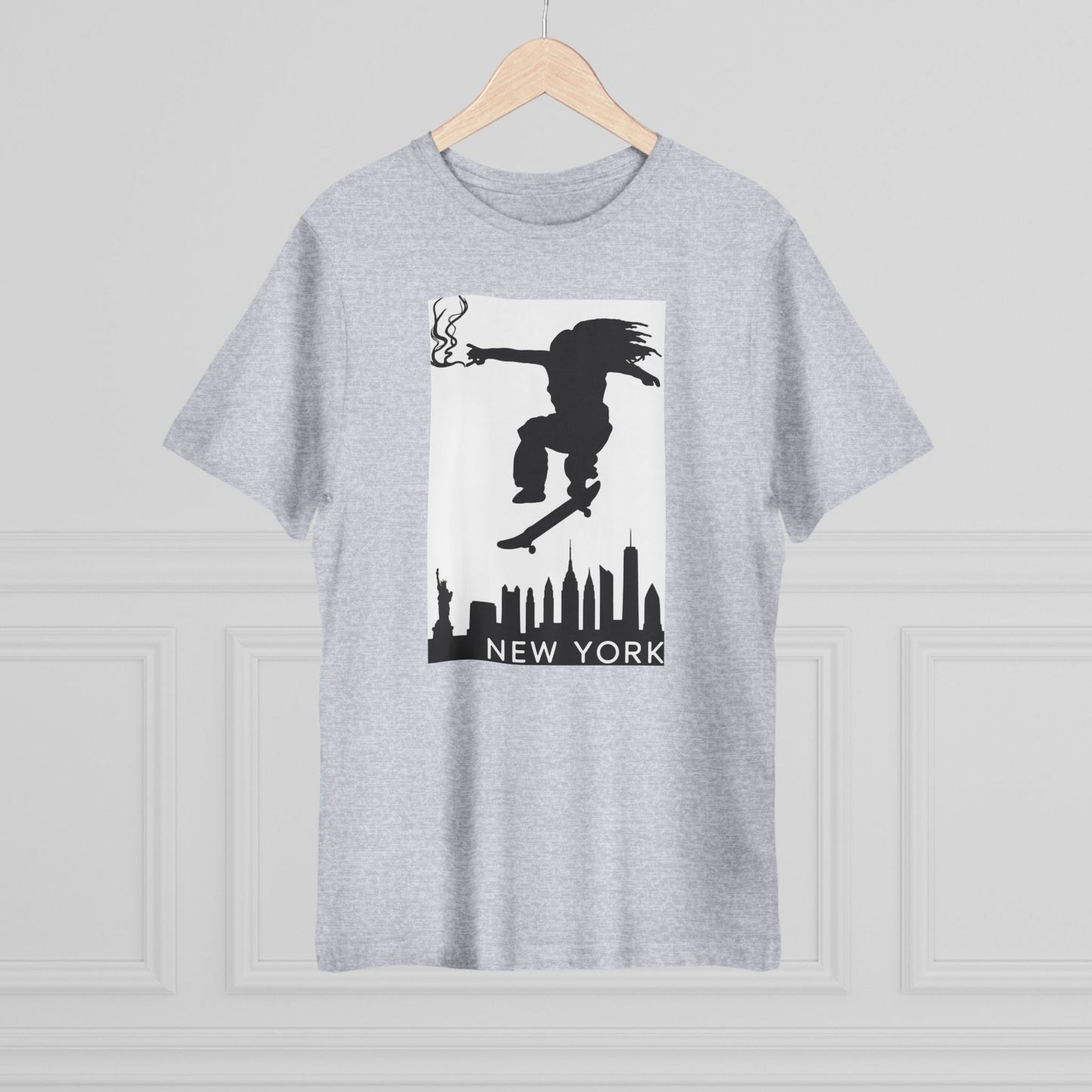 New York City Skater T-shirt, Urban Style Tee, Streetwear Shirt, Skateboarder Apparel, NYC Vibes Fashion