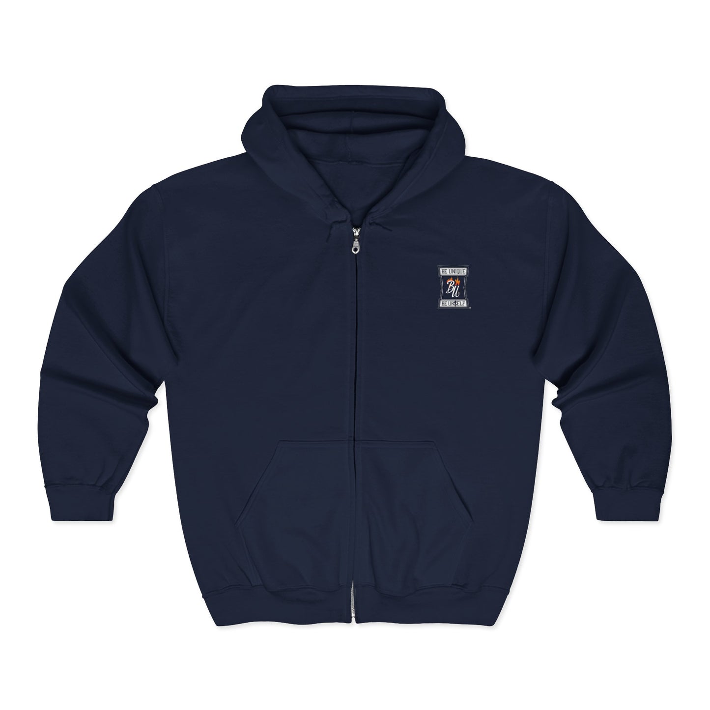 Zip Hoodie — Grizzled Hands Crushing Money Graphic Zip-Up