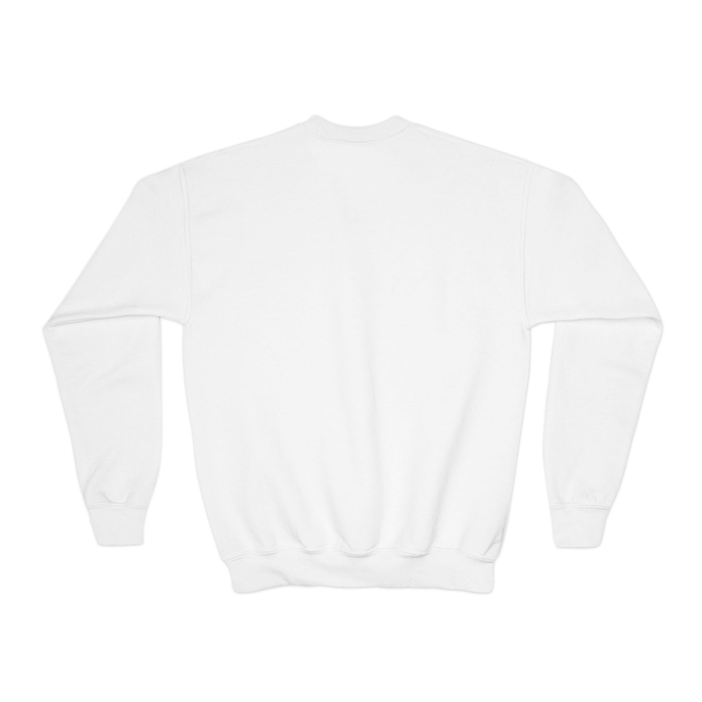 Youth Crewneck Sweatshirt — Holiday Floral Pocket Print