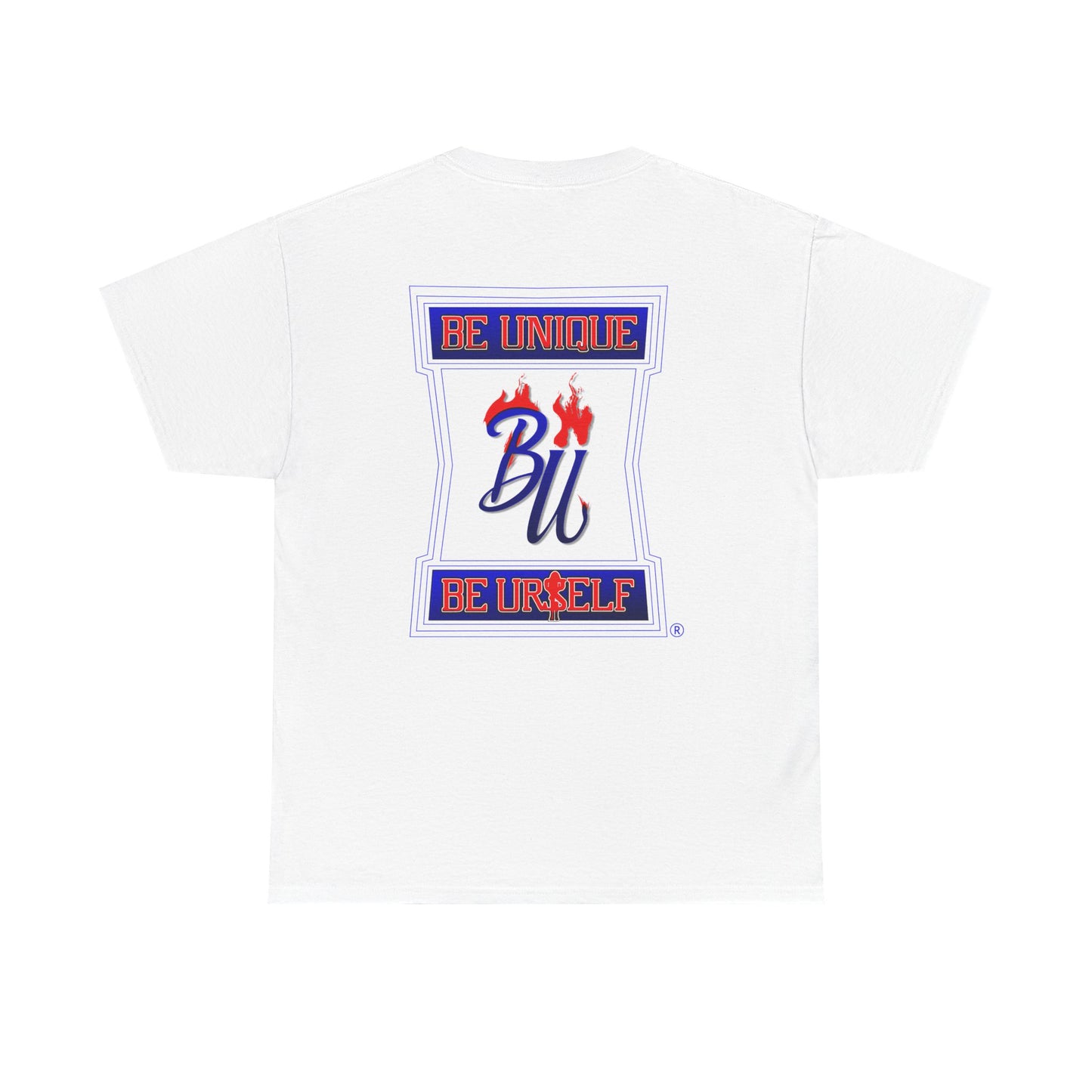 Be Unique Be Urself Graphic Tee – Inspirational Motivational White T-Shirt