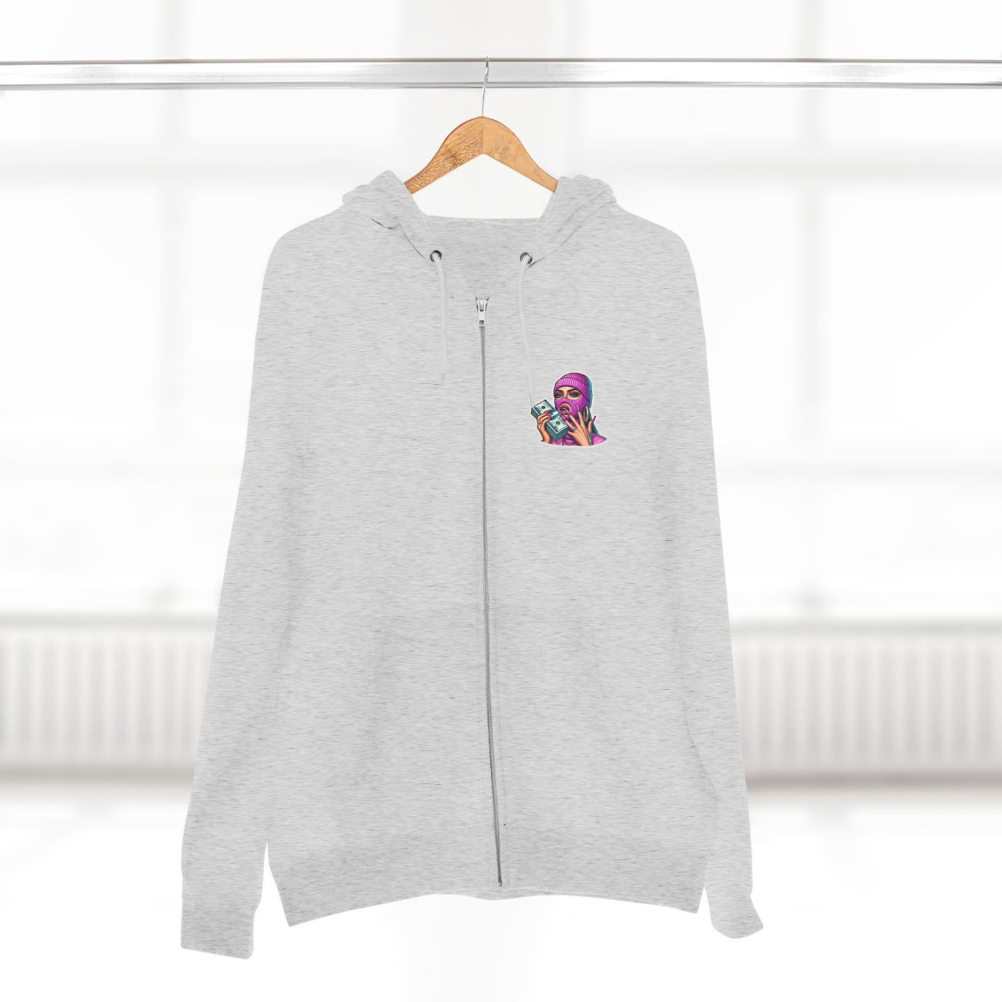 Vibrant Graphic Unisex Zip Hoodie - Street Style Statement