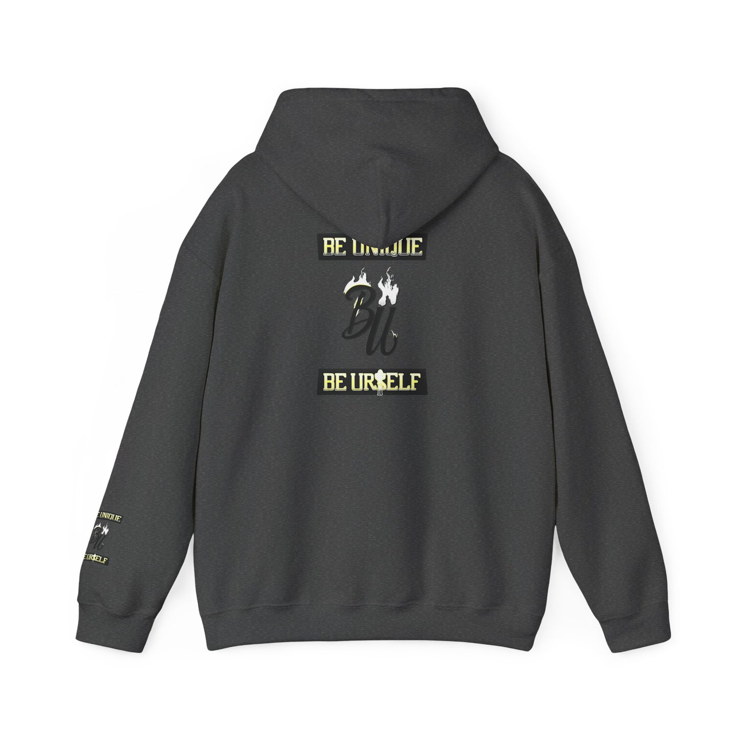 Hoodie — Cherub with Roses Design, 'Be True, Be Yourself' Inspirational Streetwear