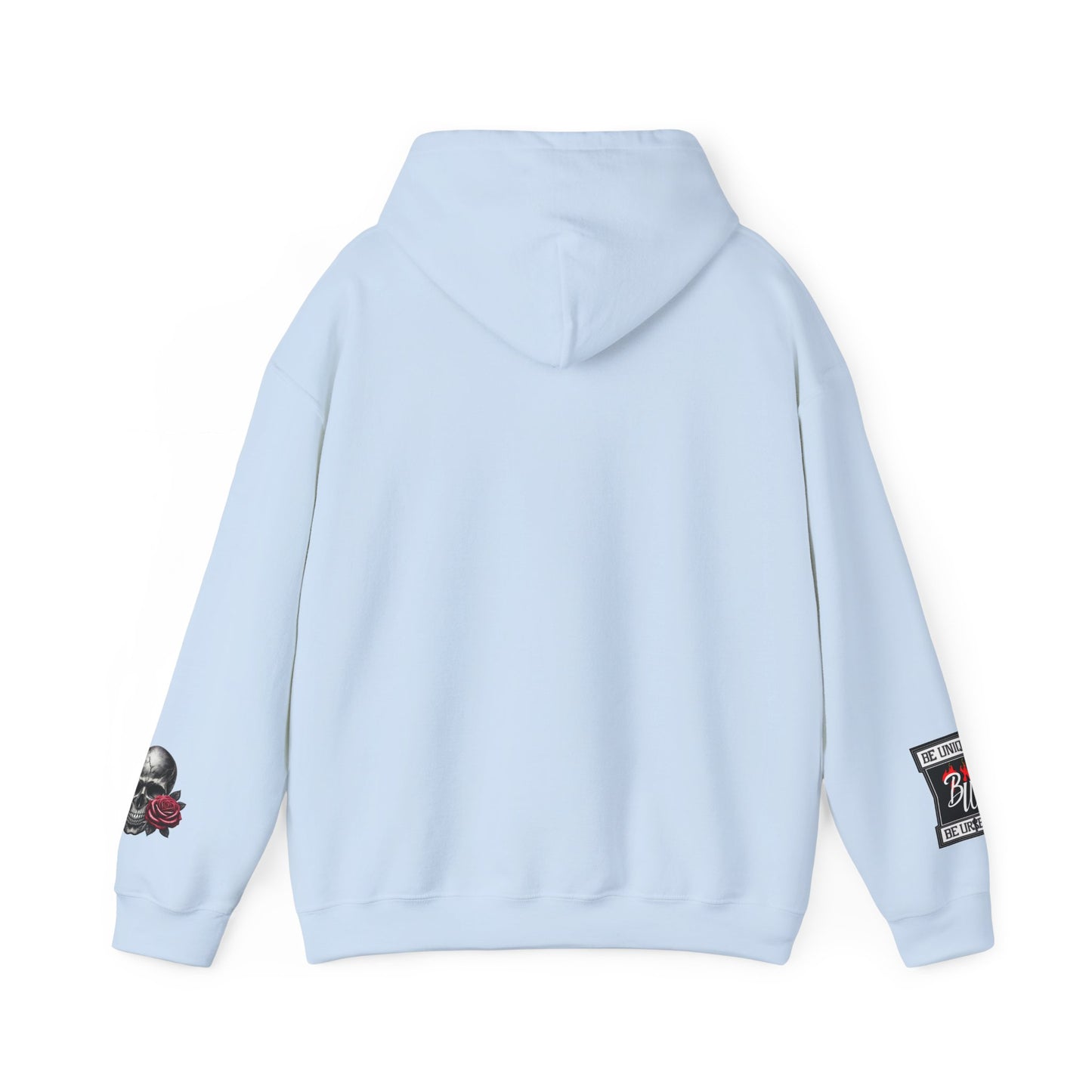 Skull & Rose Hoodie — Vintage Tattoo Sleeve Graphic Hooded Sweatshirt