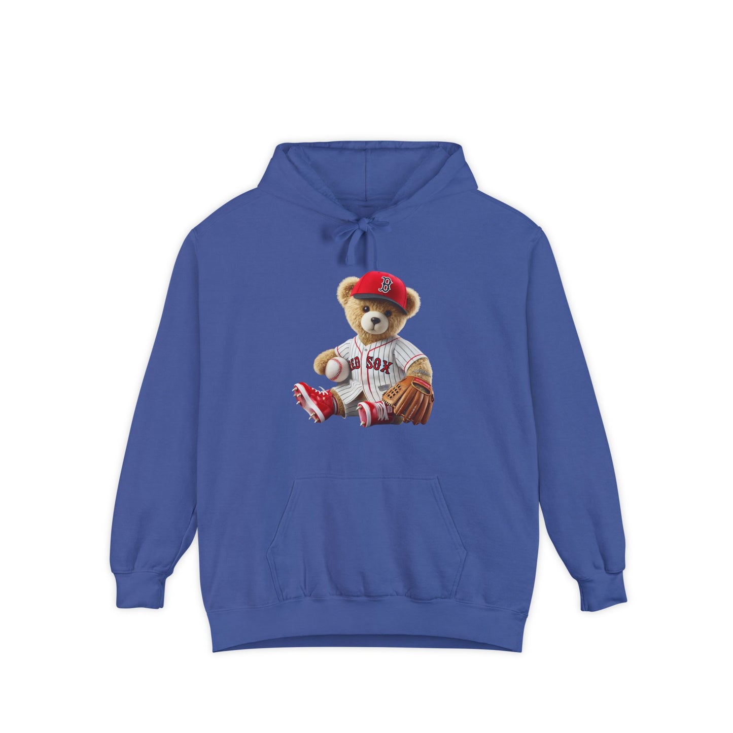 Baseball Bear Hoodie, Cute Unisex Pullover, Sports Gift, Cozy Streetwear, Perfect for Casual Outings, Baseball Fans