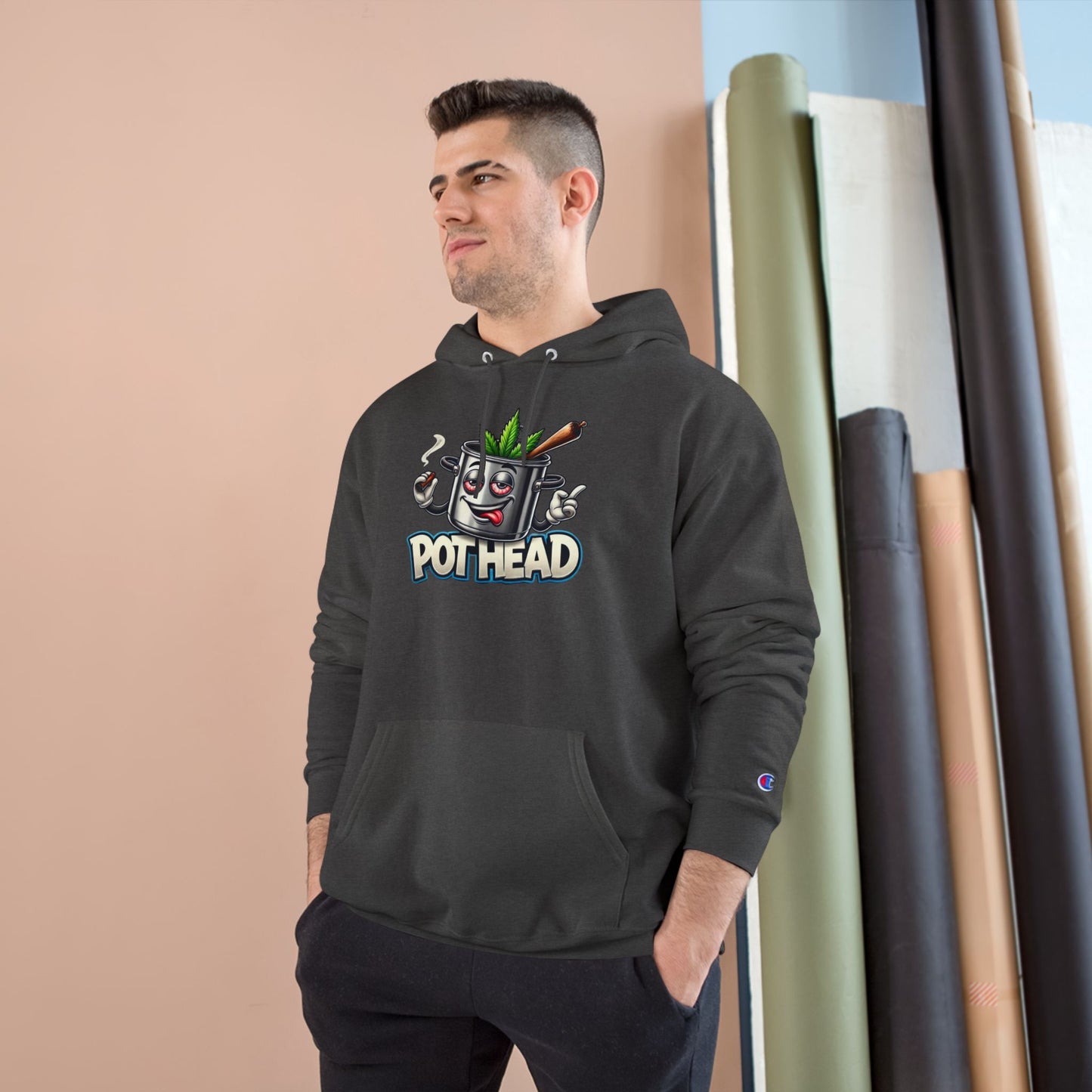 Pothead Champion Hoodie - Embrace Uniqueness and Chill Vibes