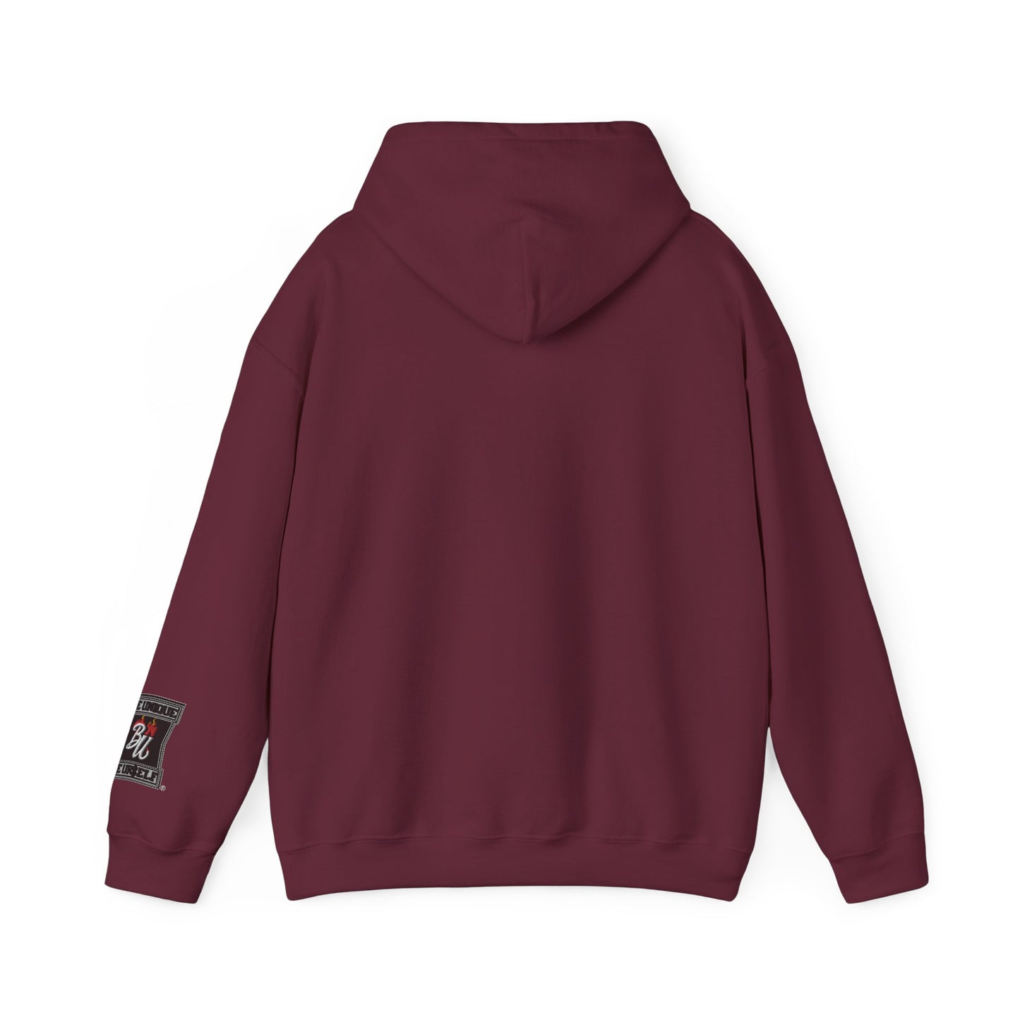 Teddy Bear Graphic Hoodie — Cozy Streetwear Pullover with Patch Detail