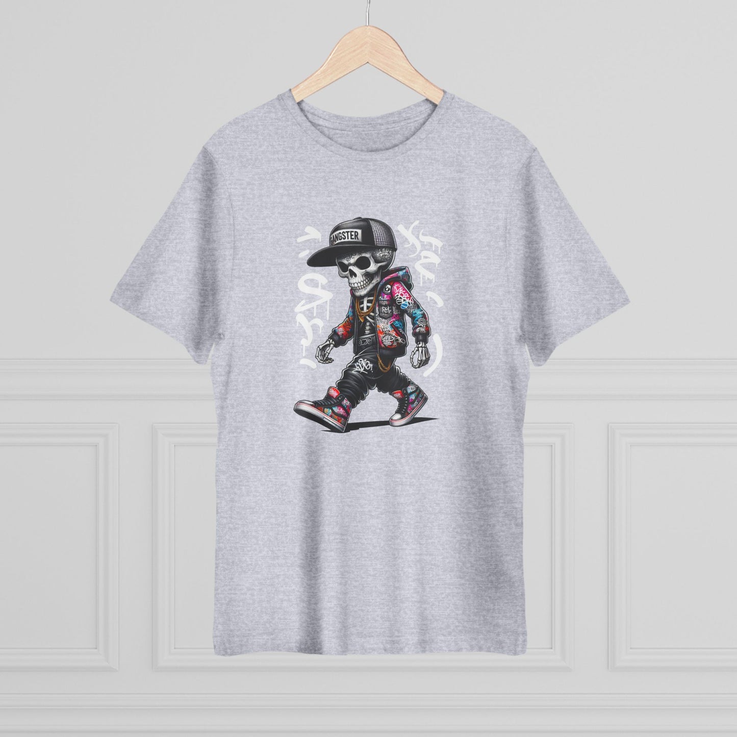 Skater Skull Tee — 'Be Unique Be Urself' Graphic T-Shirt