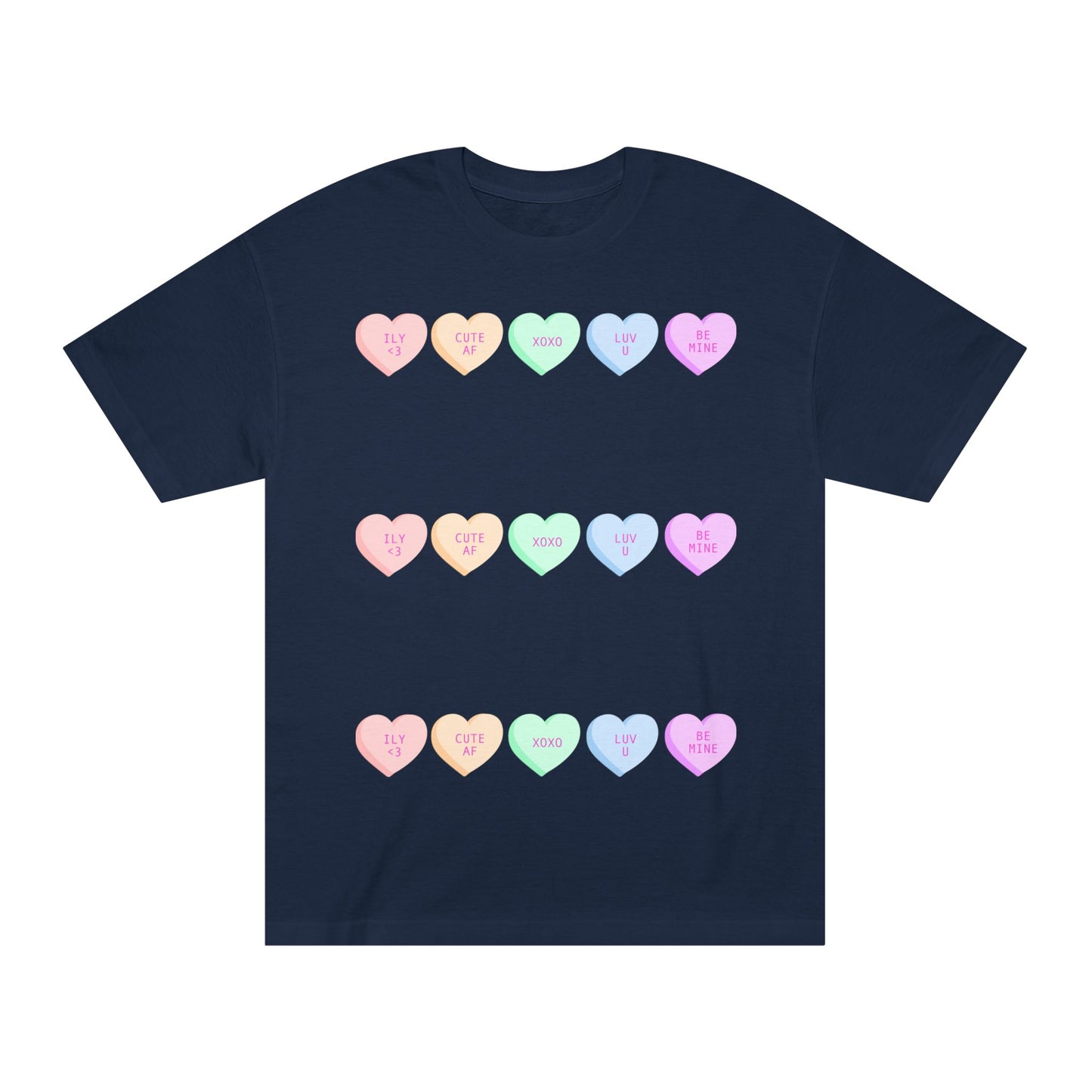 Unisex Classic Tee - Heart and Motivational Design, Casual Wear, Gift for Friends, Summer Outfit, Comfortable T-Shirt