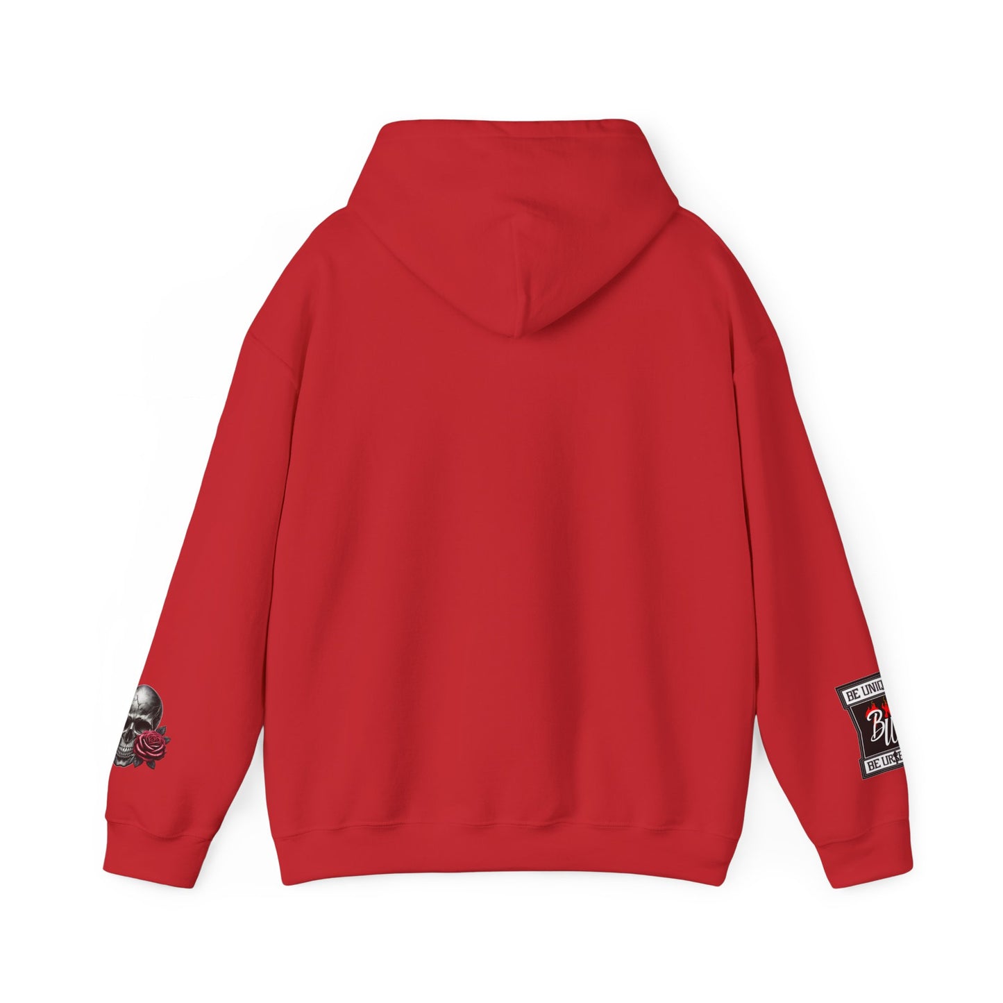 Skull & Rose Hoodie — Vintage Tattoo Sleeve Graphic Hooded Sweatshirt