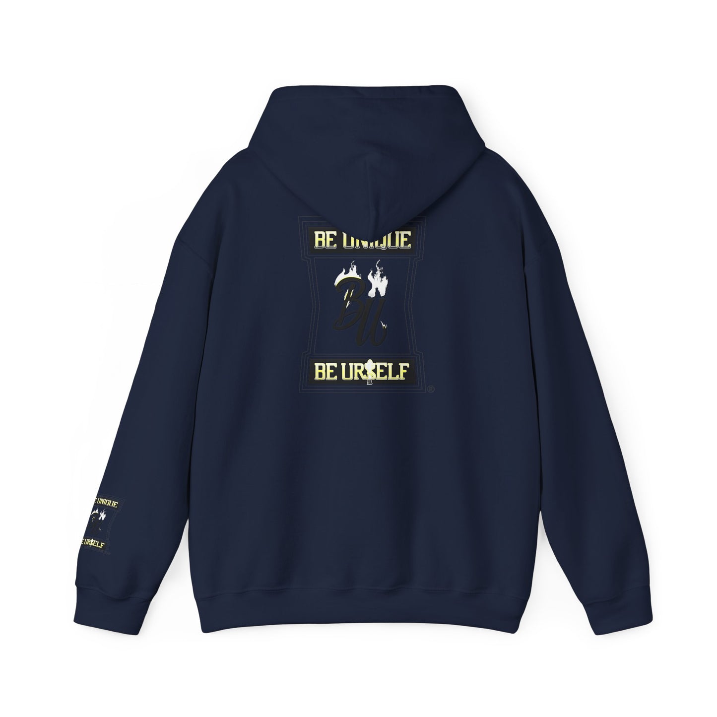 Hoodie — Cherub with Roses Design, 'Be True, Be Yourself' Inspirational Streetwear