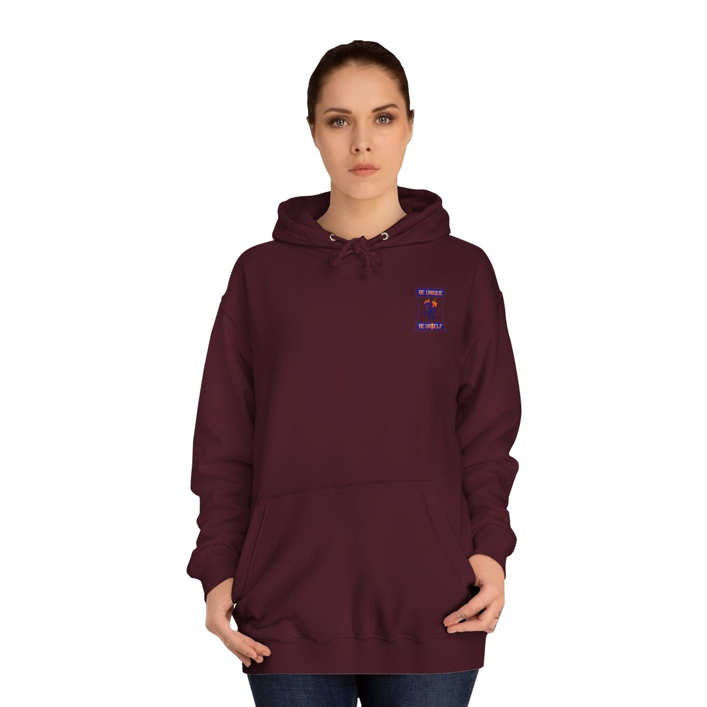 Grumpy Cartoon College Hoodie, Unisex Apparel for Students, Cozy Gift for School, Funny Pullover Sweatshirt, Hooded Sweatshirt