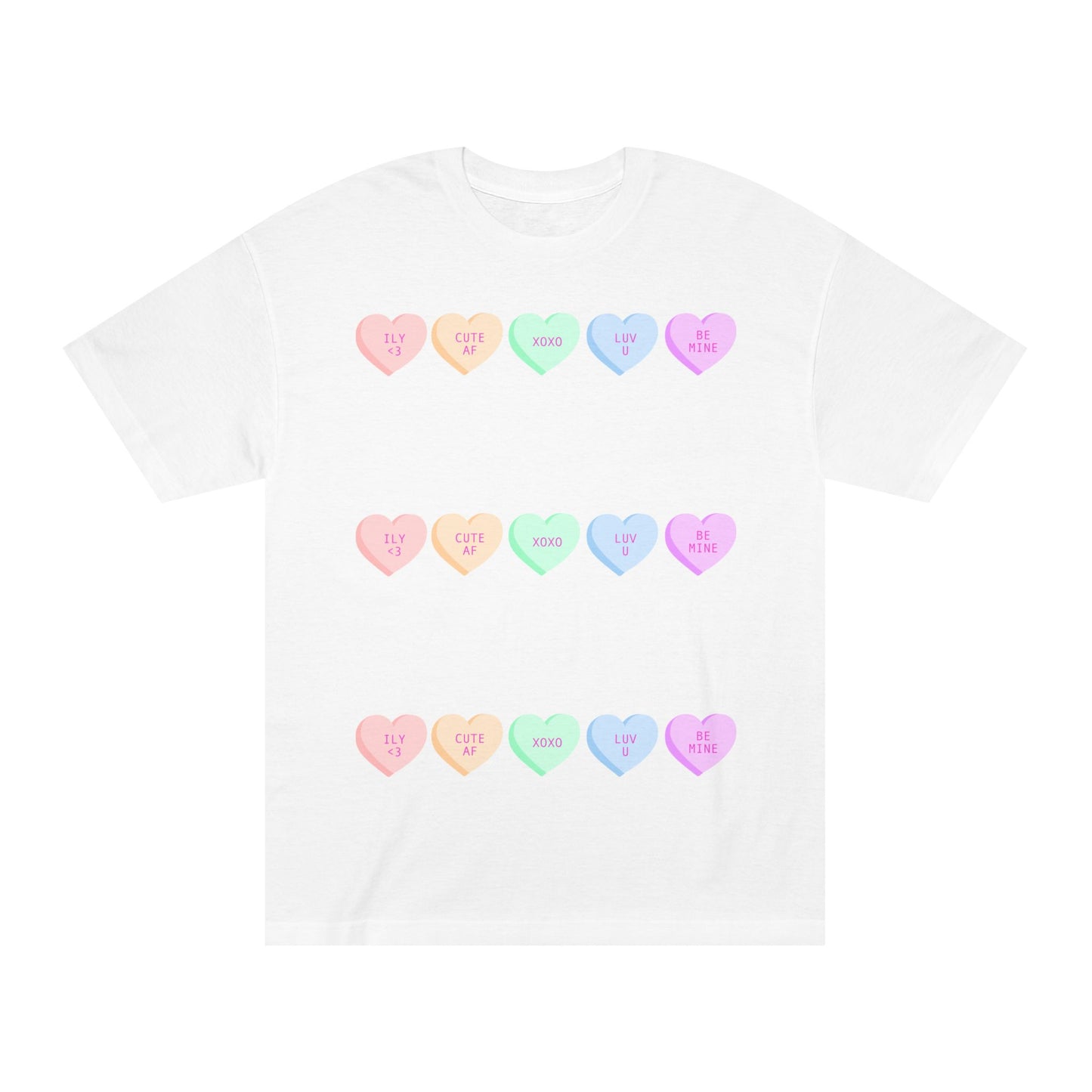 Unisex Classic Tee - Heart and Motivational Design, Casual Wear, Gift for Friends, Summer Outfit, Comfortable T-Shirt