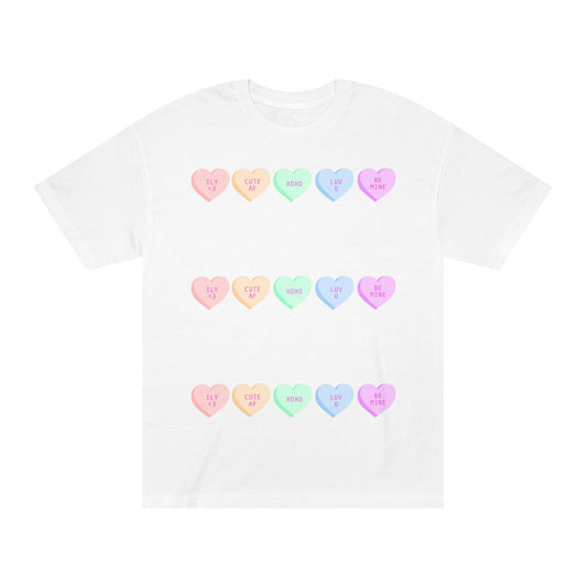 Unisex Classic Tee - Heart and Motivational Design, Casual Wear, Gift for Friends, Summer Outfit, Comfortable T-Shirt