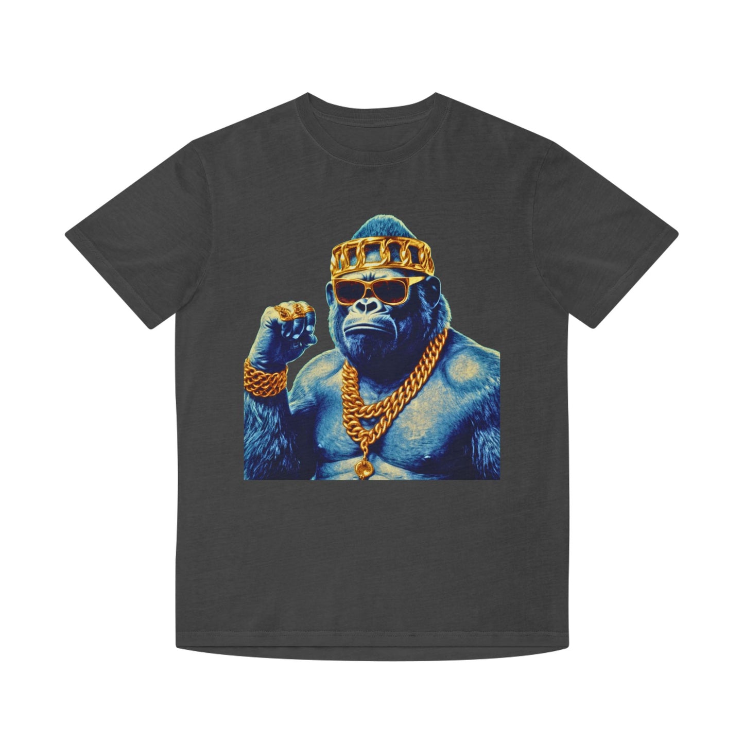 Cool Gorilla Graphic Tee, Casual Faded Shirt, Unisex Streetwear, Gift for Animal Lovers, Trendy Vintage Style