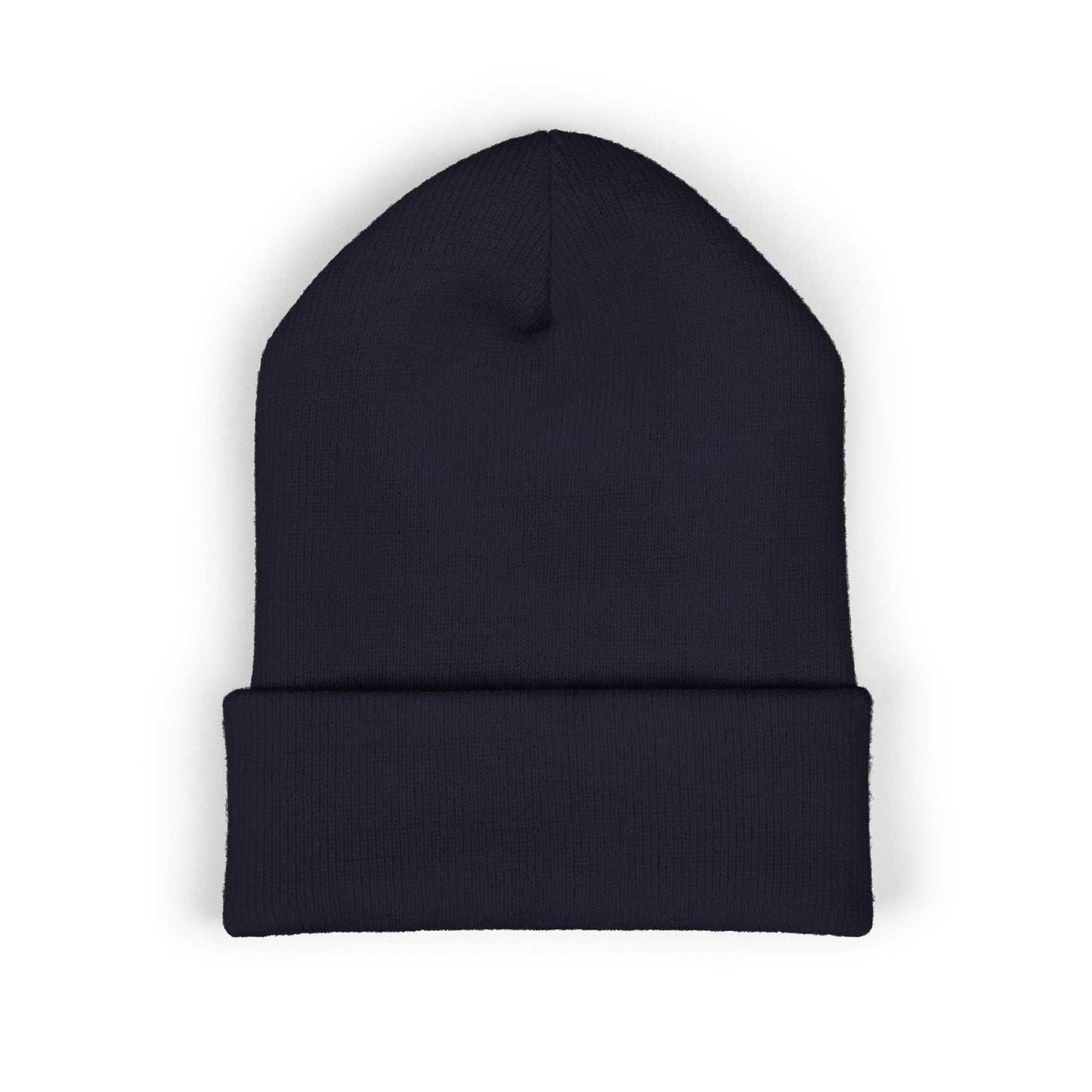 Classic Cuffed Beanie with Bold Embroidery, Cozy Winter Hat, Stylish Knit Cap, Perfect Gift for Her, Unisex Beanie