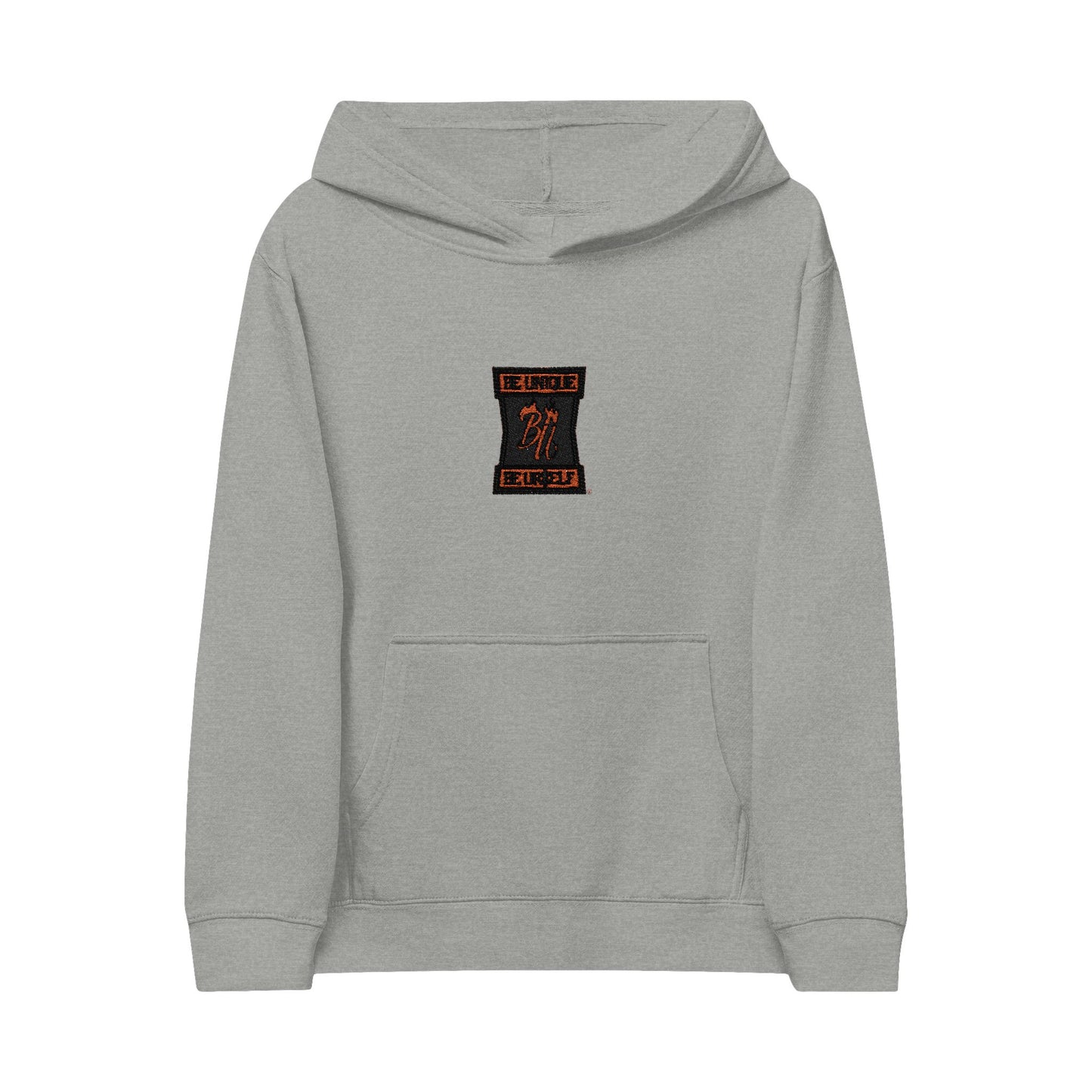 Kids Embroidered Hourglass Hoodie — Cozy Fleece Pullover for Kids