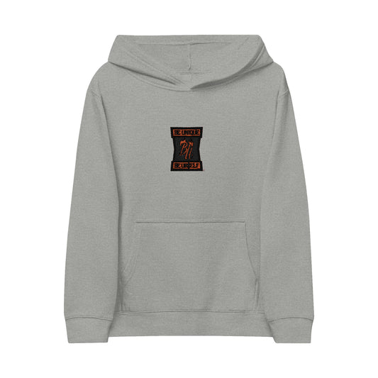 Kids Embroidered Hourglass Hoodie — Cozy Fleece Pullover for Kids