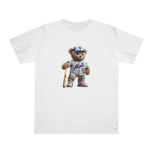 Unisex Bear Baseball T-Shirt, Cute Animal Tee, Gift for Sports Fans, Casual Wear, Soft Cotton Top