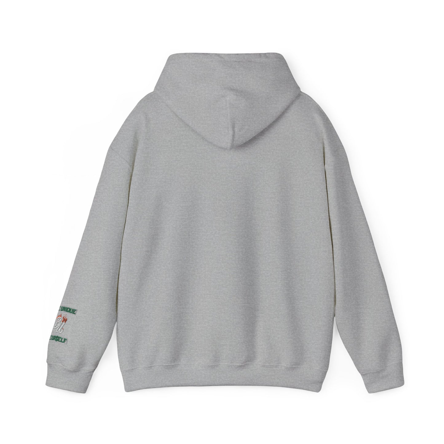 Patchwork Teddy Bear Hoodie — Colorful Grunge Bear Graphic Sweatshirt