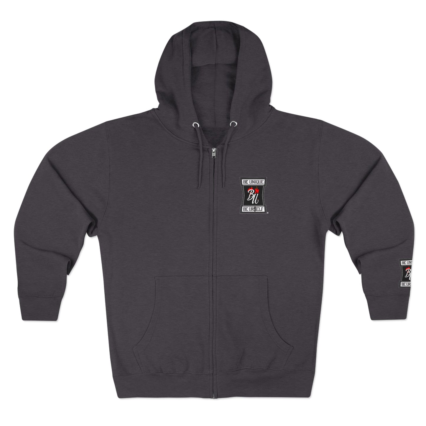Retro Soda Logo Zip Hoodie — 'Hi' Patch Streetwear Zip-Up