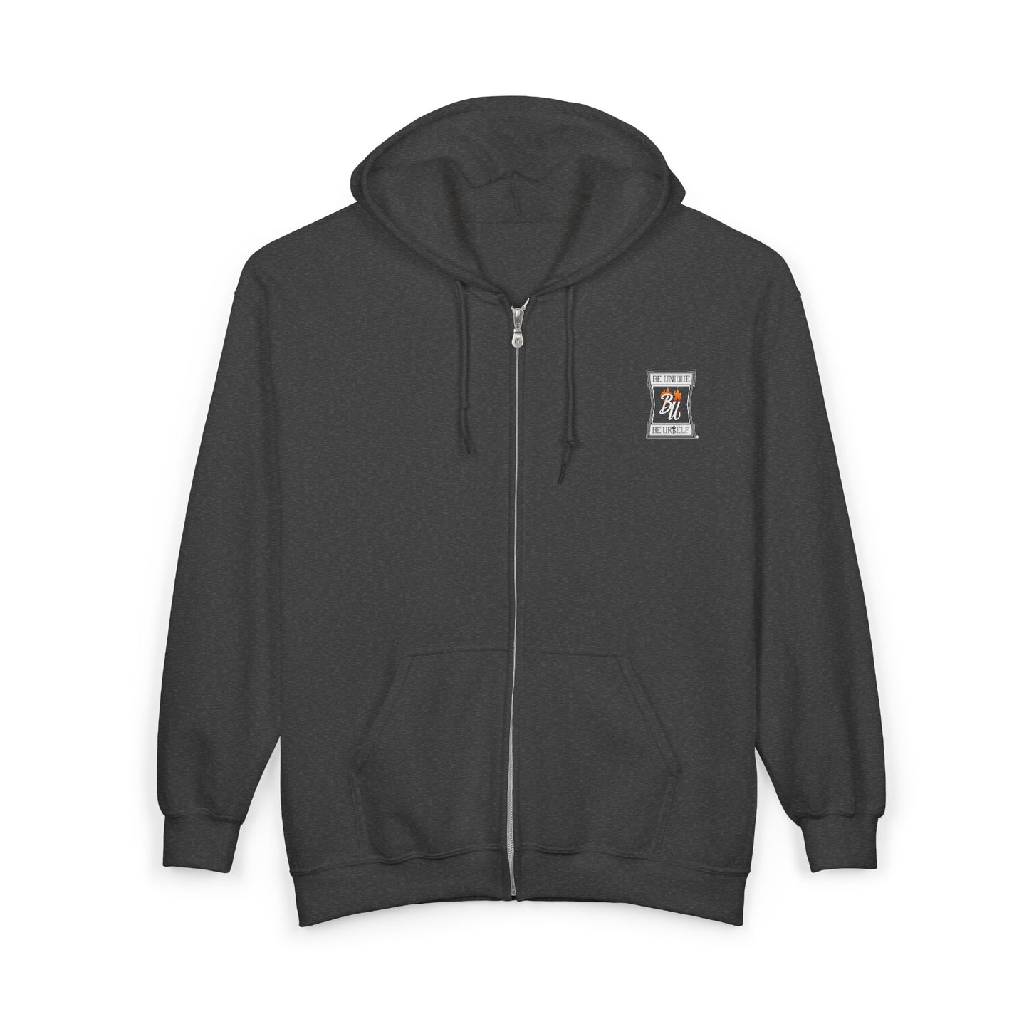 Zip Hoodie — Grizzled Hands Crushing Money Graphic Zip-Up