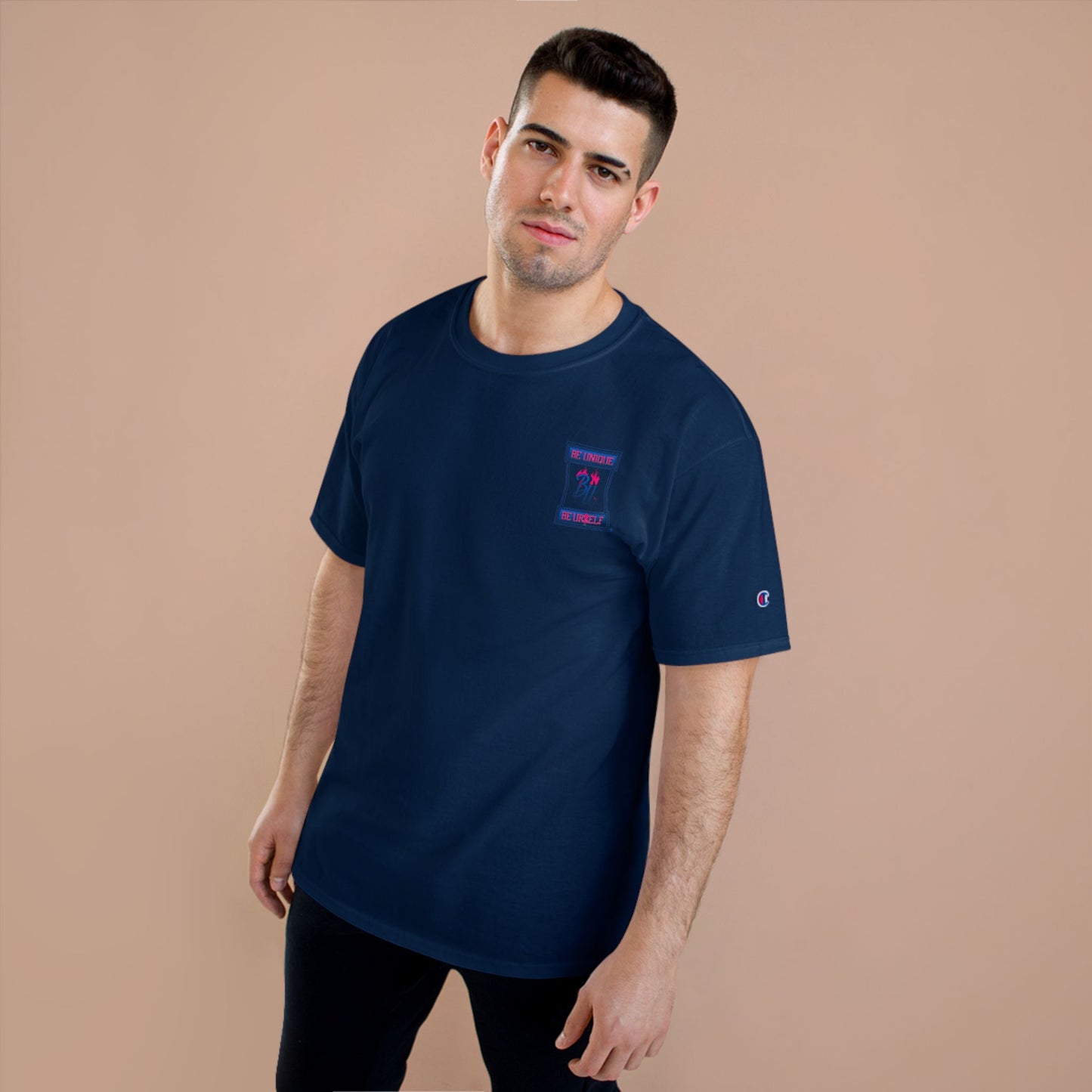 Skateboarder Skyline T-Shirt — Champion Logo Street Skate Tee