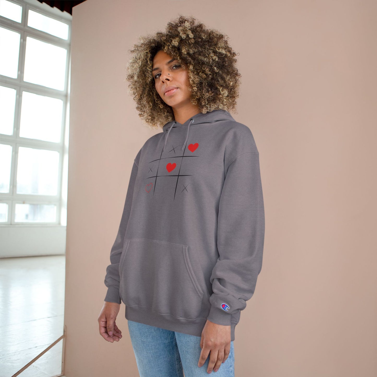 Be Unique Champion Hoodie - Cozy Fashion, Casual Wear, Gifts for Her, Trendy Style, Self-Expression