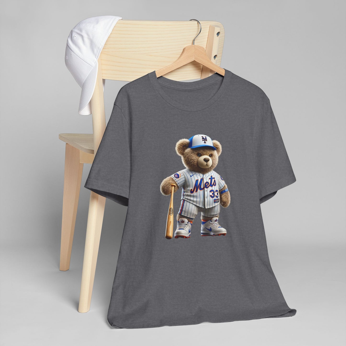 Sporty Bear Graphic Tee - Unisex Jersey T-Shirt, Cute Animal Shirt, Fun Baseball Apparel, Gift for Sports Fans, Casual Wear