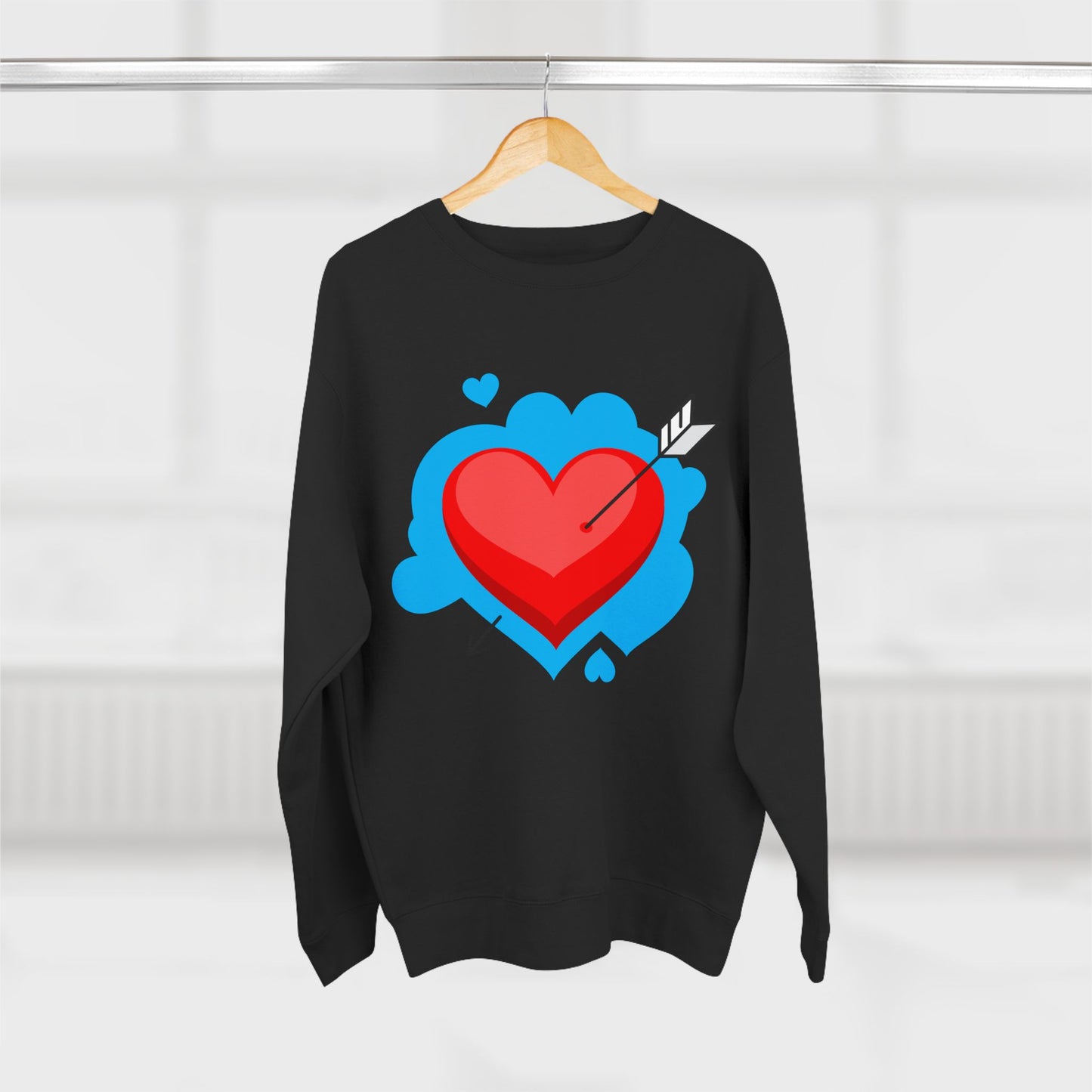 Heart & Self Expression Crewneck Sweatshirt - Cozy Unisex Top for Valentine's Day, Unique Gift, Casual Wear, Be Unique, Comfortable Fashion